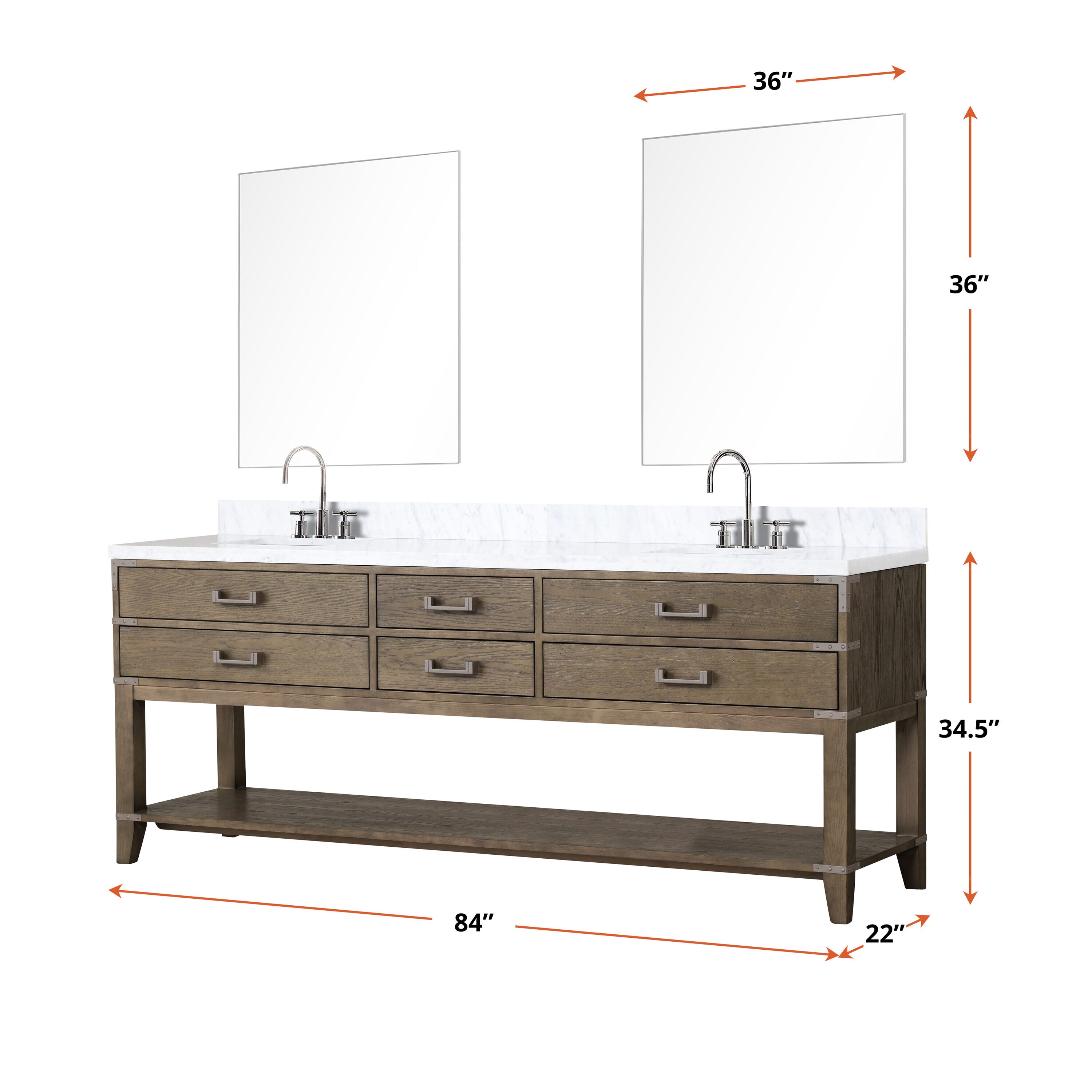 Lexora LVGR84DR100 Bath-Vanity-Combo - View #6