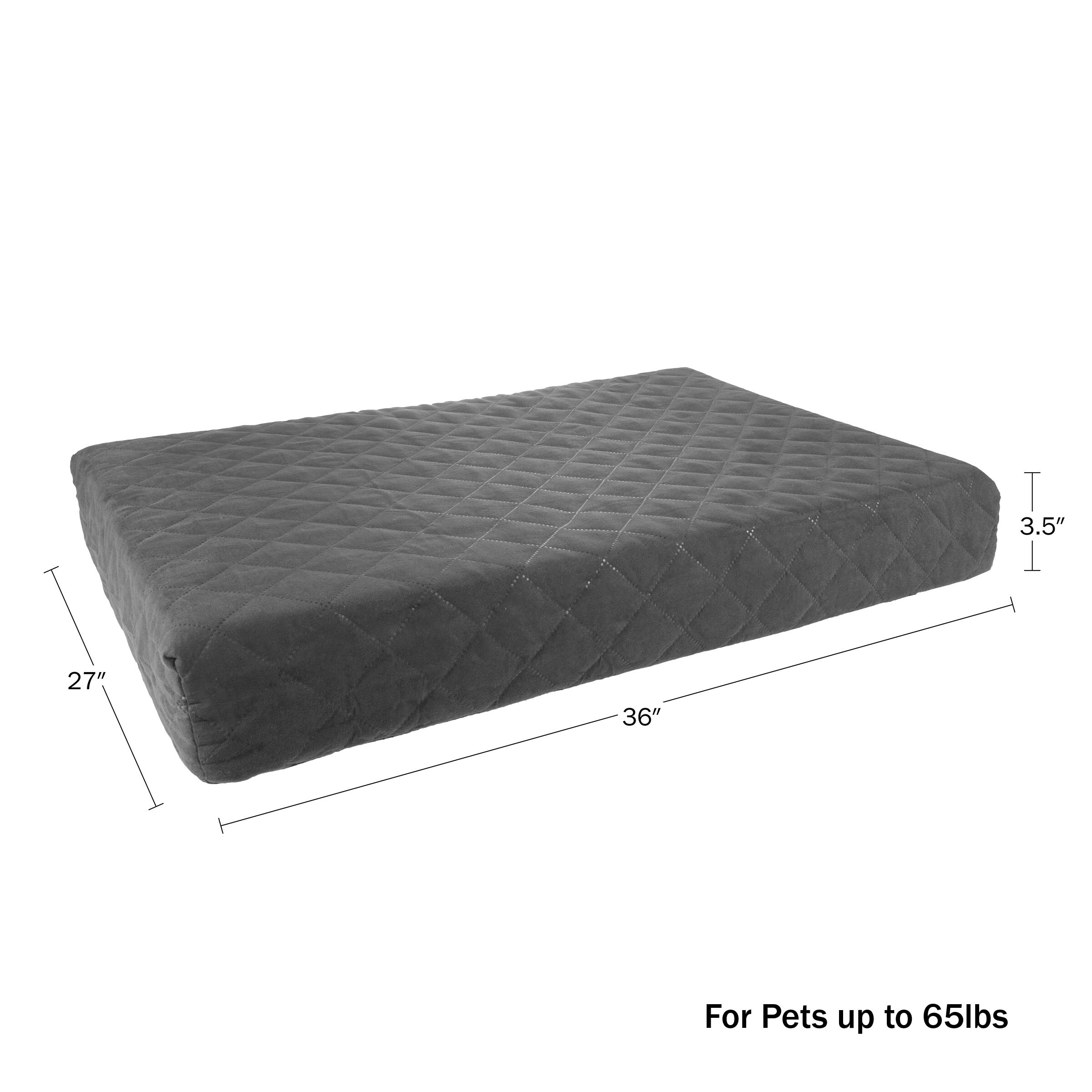 Large Gray Waterproof Orthopedic Outdoor Pet Bed