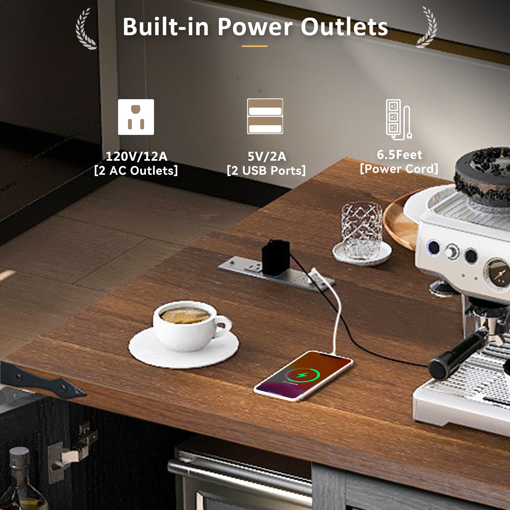 Kahomvis KK-QPO2-9B Kitchen-Furniture - View #6