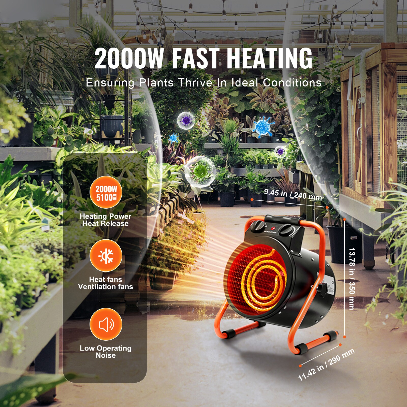 VEVOR SCWSJRQDRGWD04891V1 Greenhouse-Vent-Openers - View #2