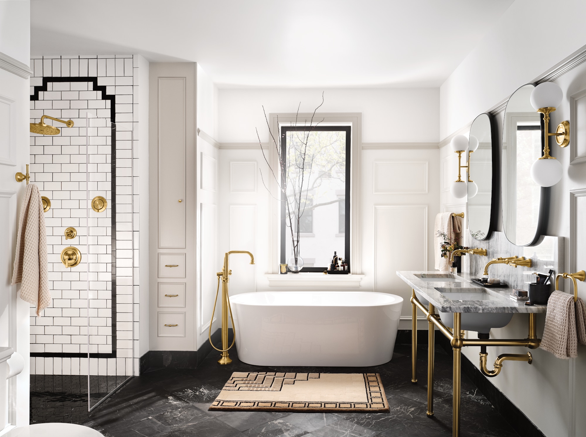 Moen S44507BG Roman-Tub-Faucets - View #3
