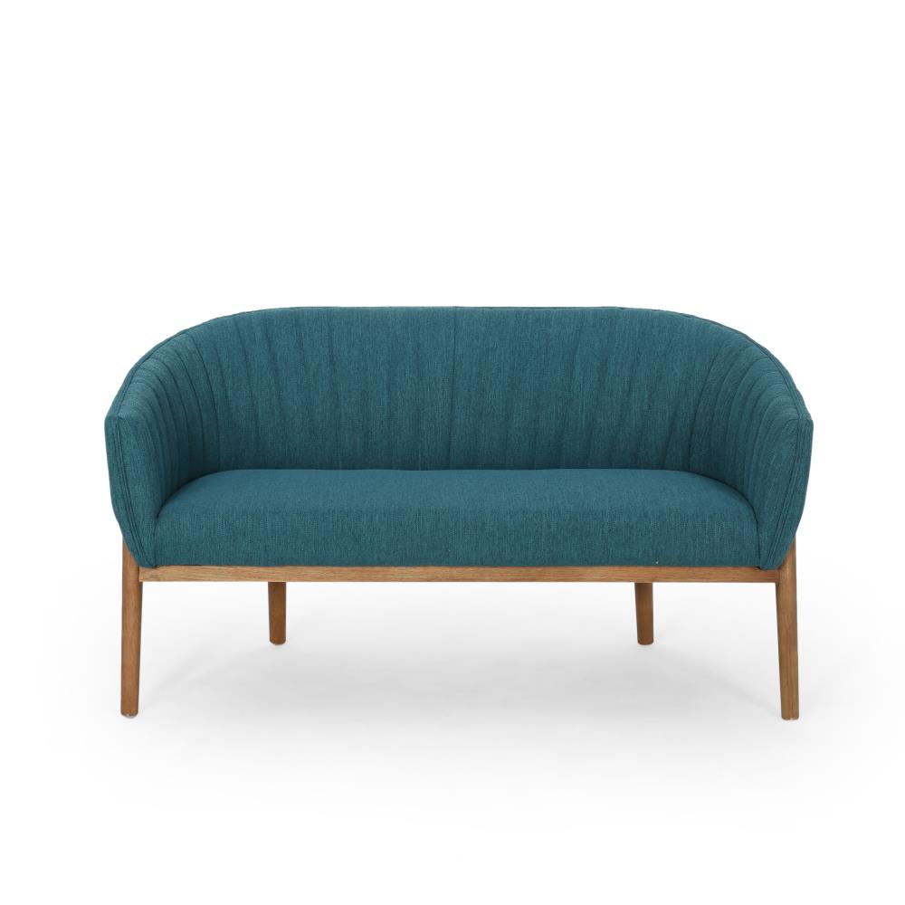 Best Selling Home Decor 310245 Galena 55.00-in Midcentury Teal 2 -seater Loveseat
