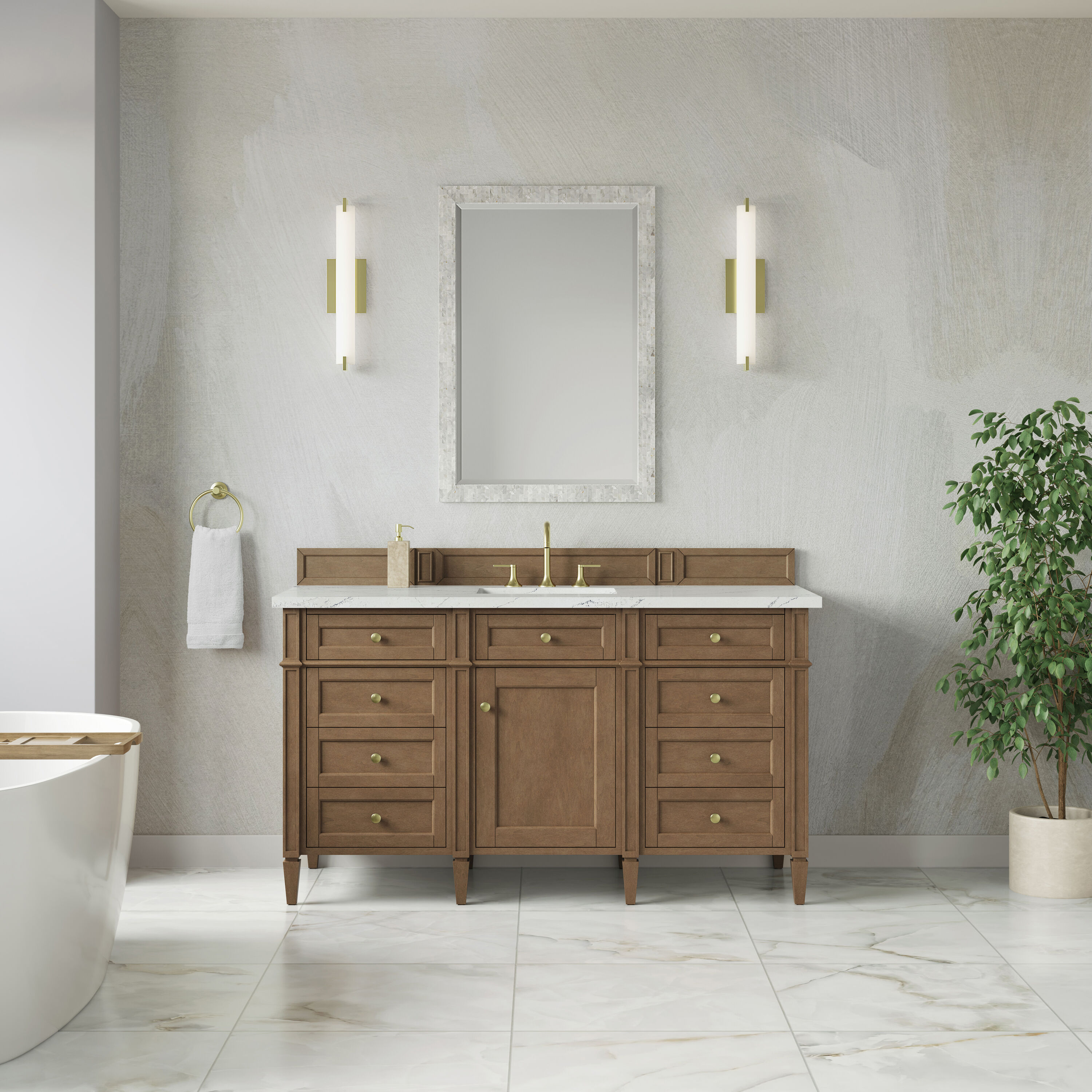 James Martin Vanities 655-V60S-PCN-FENC Bath-Vanity-Combo - View #4