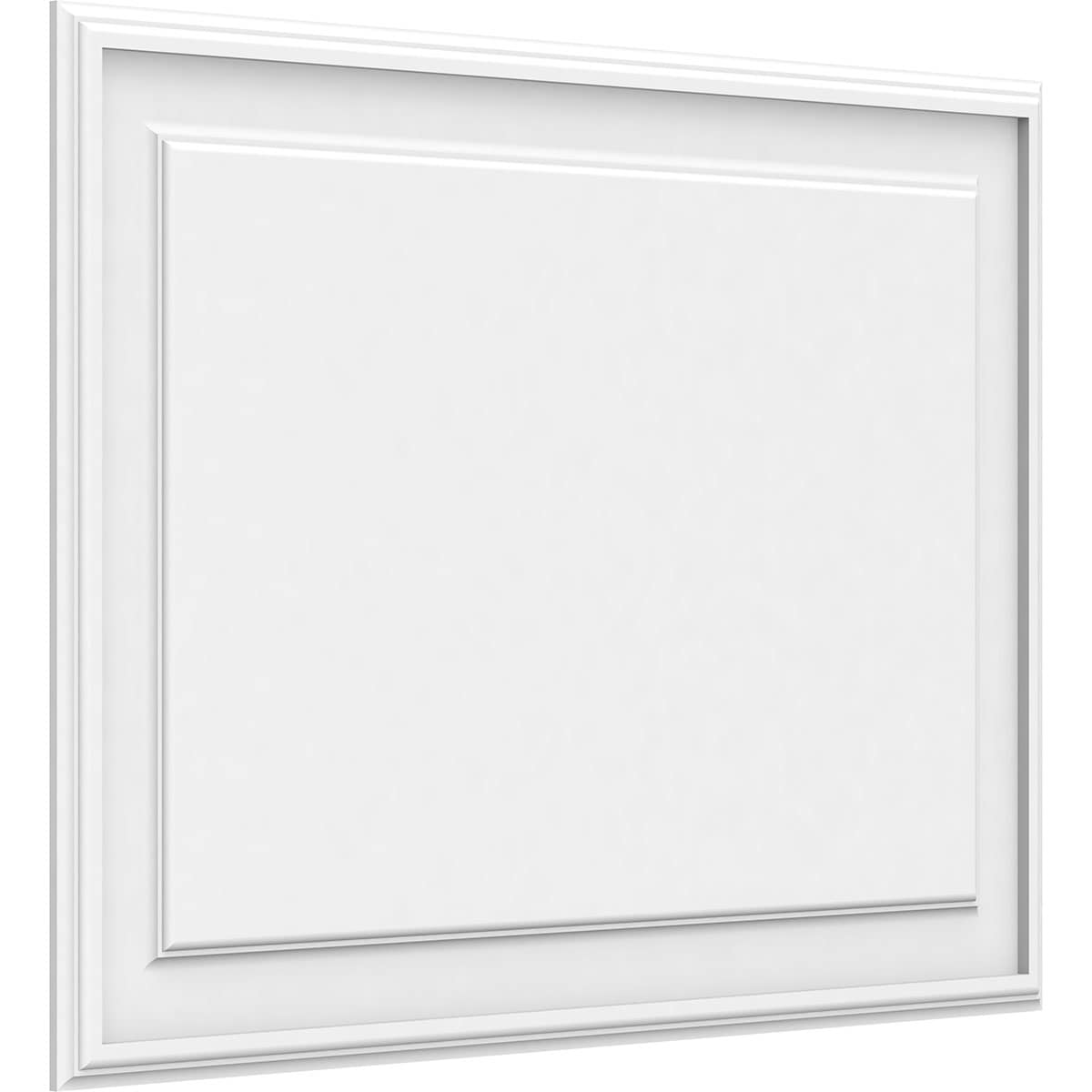 Ekena Millwork WALP34X24X062LEG 34-in x 24-in Smooth Paintable/Stainable White PVC Fretwork Wall Panel (