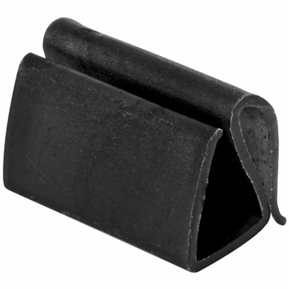 Prime-Line Prime Line Black Vinyl Retainer Clip For 3/8 inch 4 pk