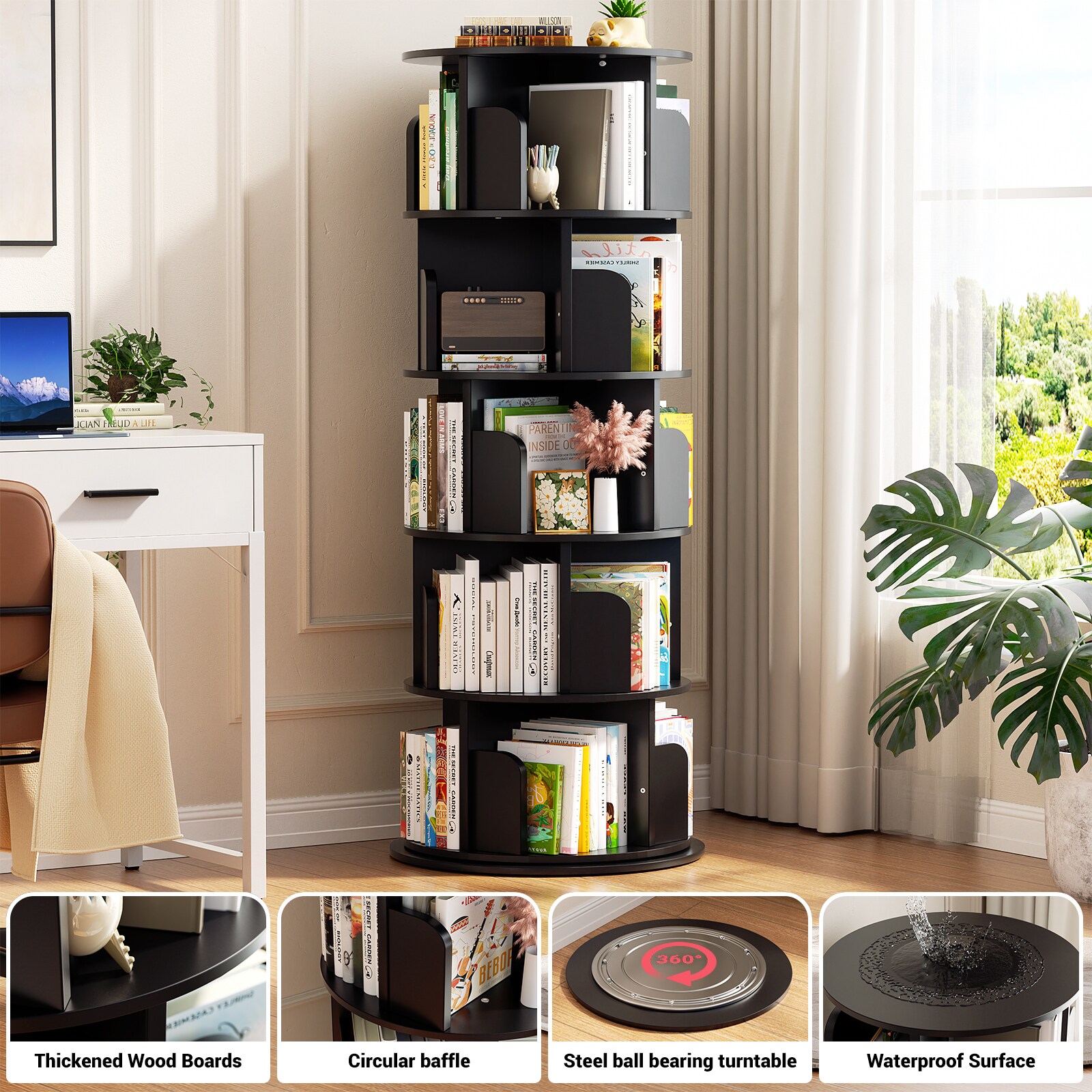Aheaplus XZSJ-5C-B bookcases - View #3
