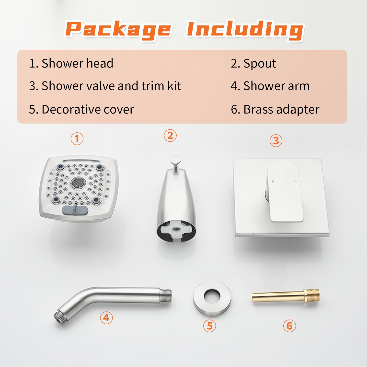 WELLFOR BFT5202GB -WF Tub-Shower-Faucets - View #4