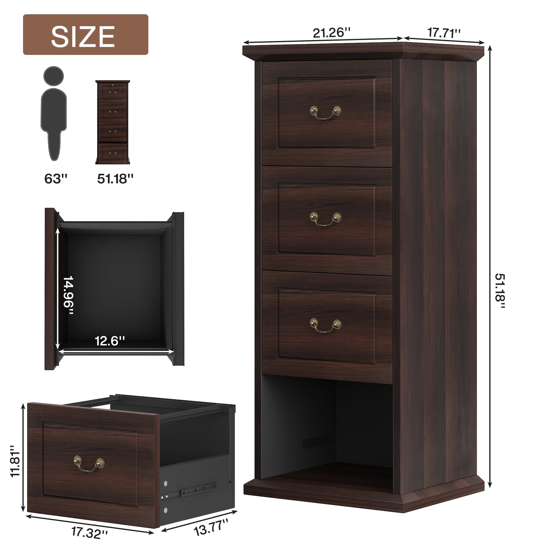 Tribesigns LWFD-NY281 Pull-Out-Cabinet-Baskets - View #7