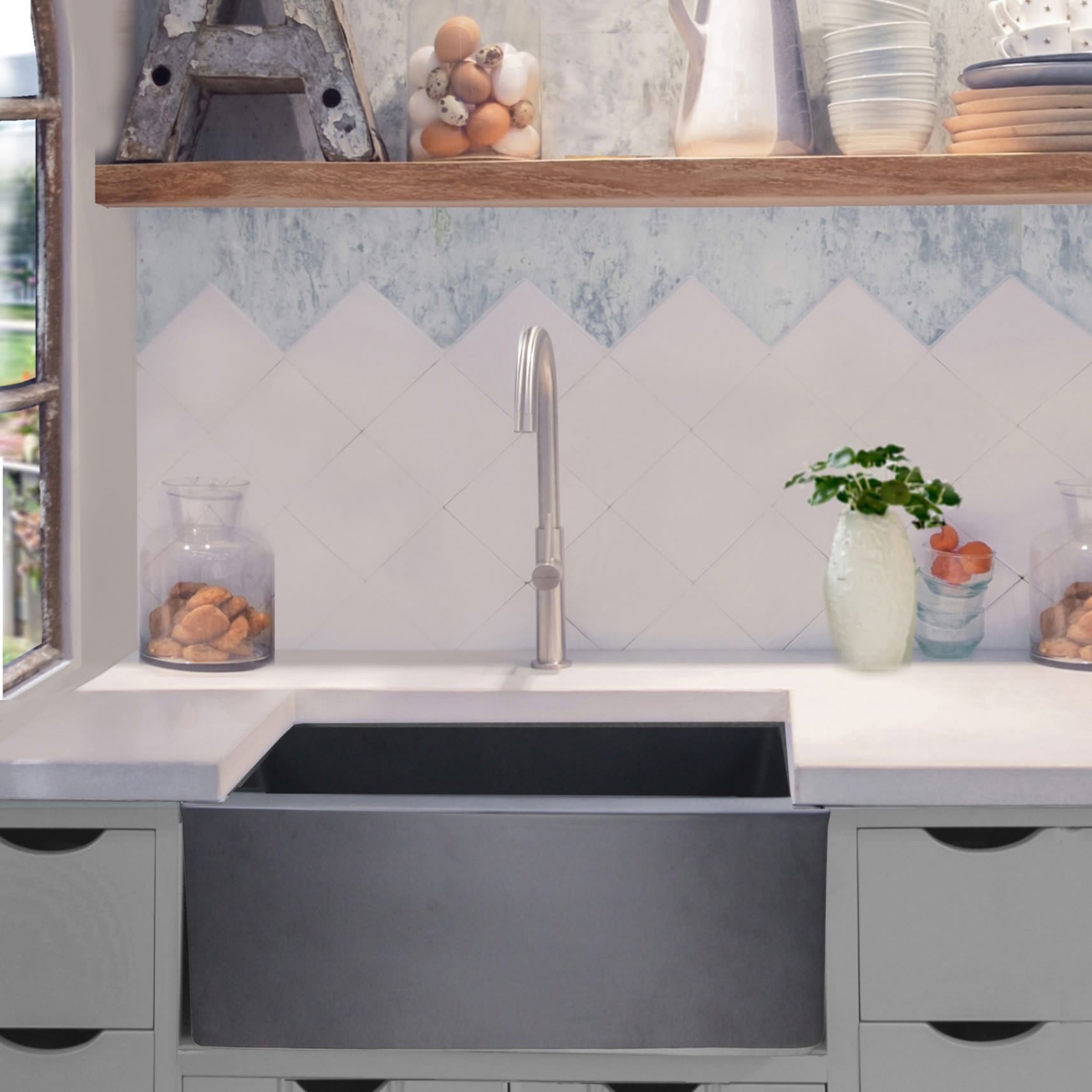 Nantucket FCFS2418S-MATTEBLACK Kitchen-Sinks - View #8