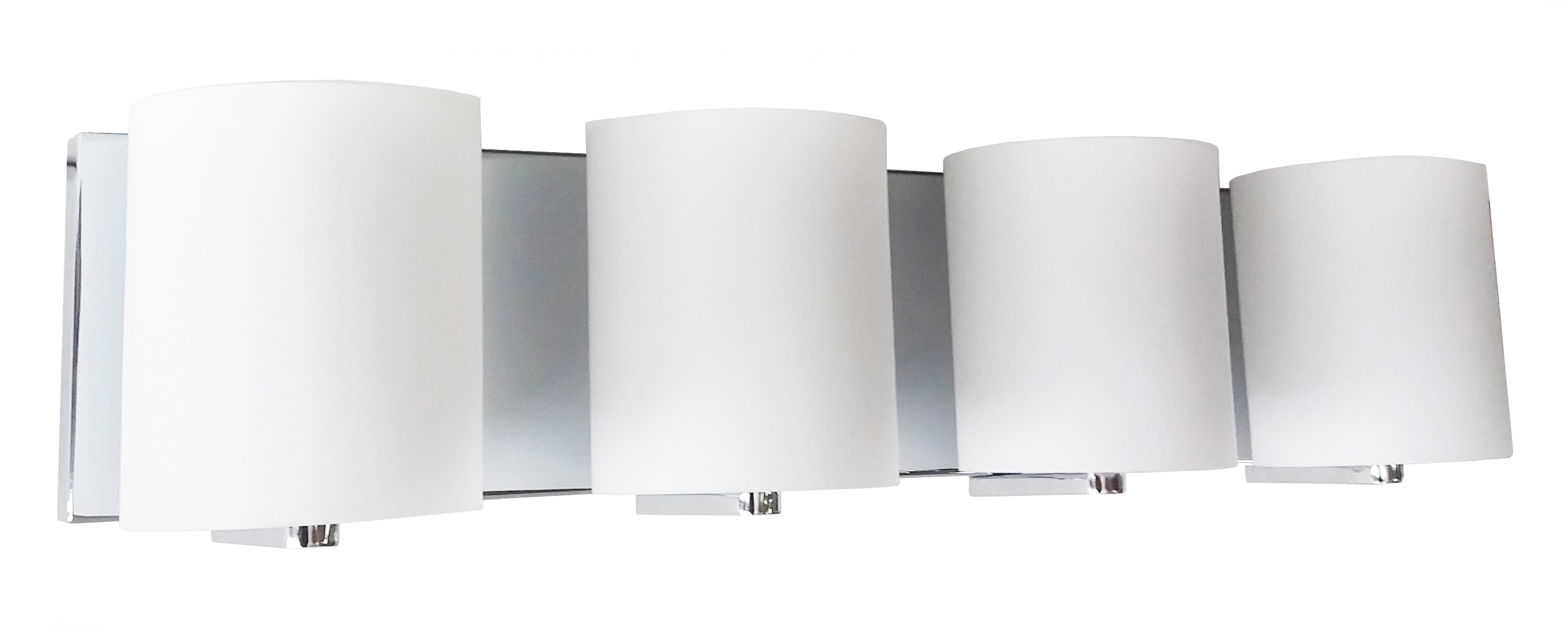 Whitfield Lighting VL7023-4CH Hudson 26.5-in 4-Light Chrome Transitional Vanity Light