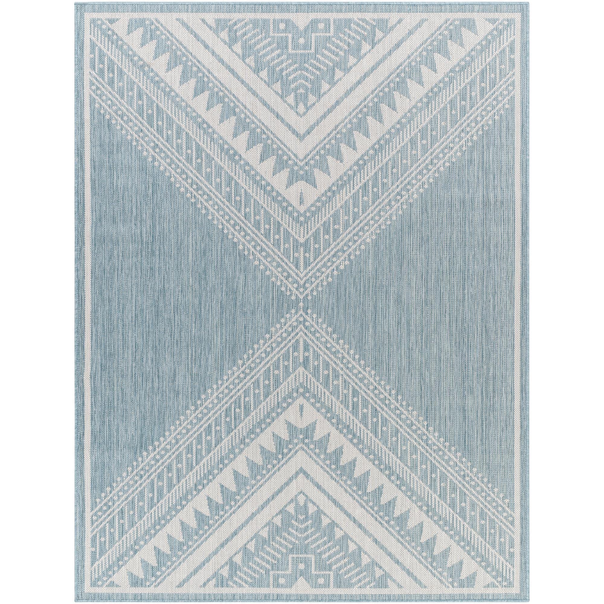 Home Weavers Classy Bathmat Rugs 4 Piece Set - Aqua