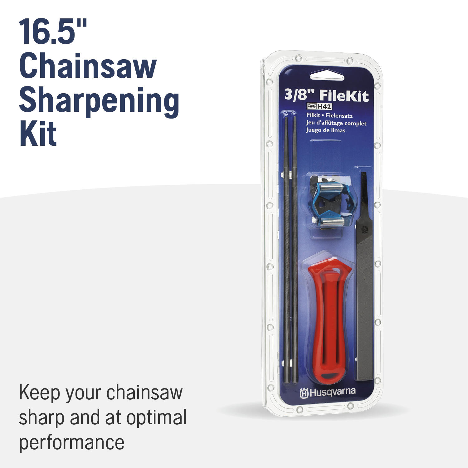 Husqvarna 3/8-in Chainsaw Chain File Kit in the Chainsaw Accessories  department at