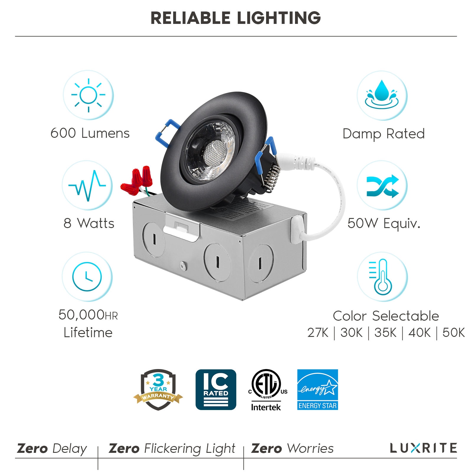 Luxrite LR23221-4PK Led-Retrofit-Downlight - View #6