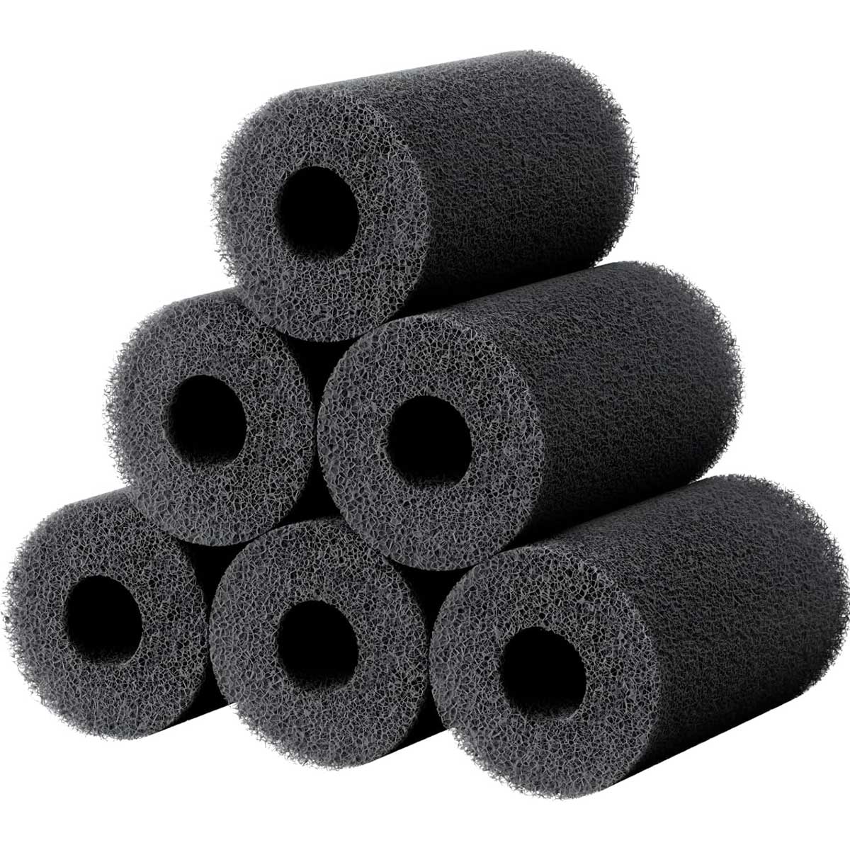 Aoibox  6 Pack Pre Filter Sponge for Aquarium Fish Tank 0 8 Inch Intake Sponge Foam Roll Covers Accessories Small Fish Shrimp Fry