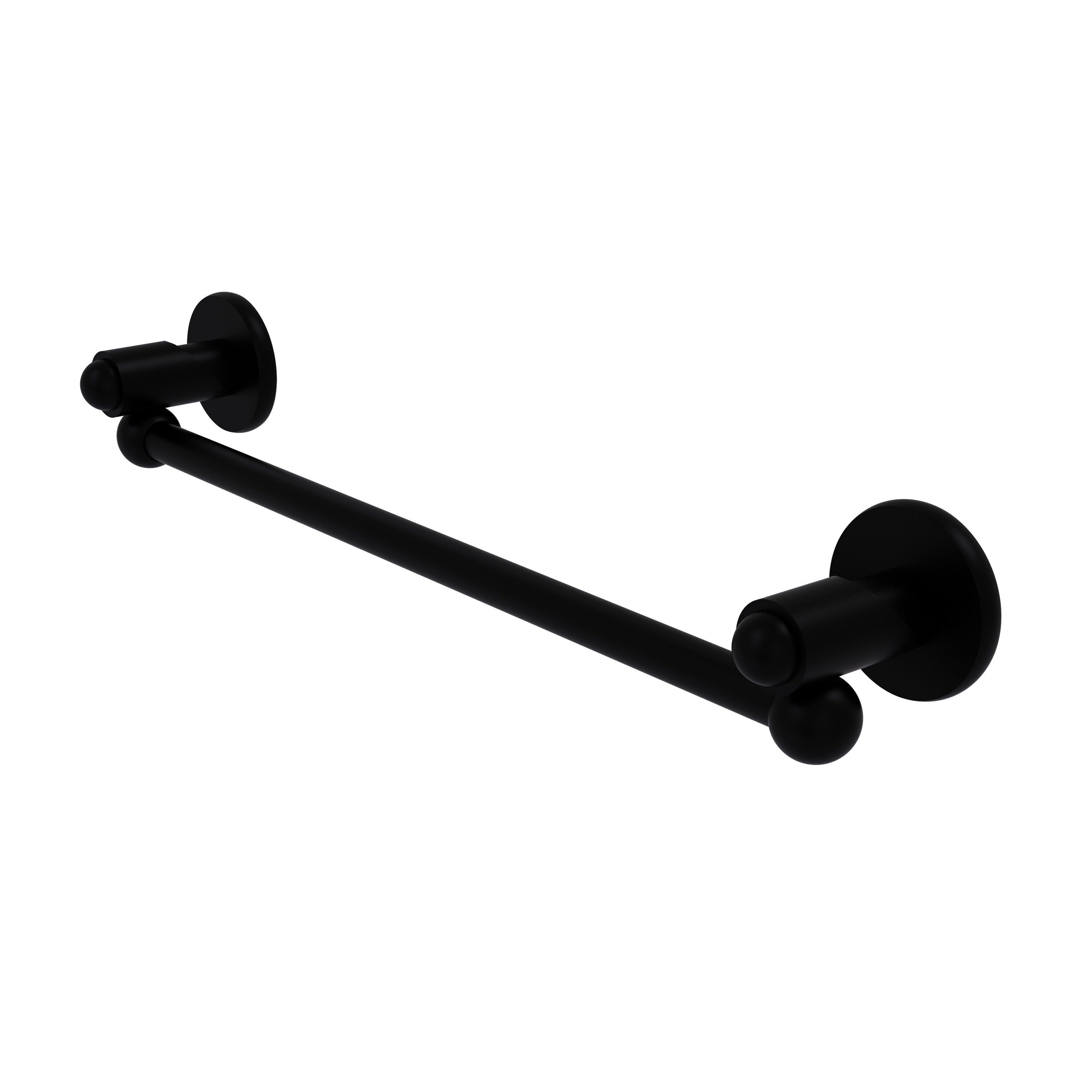 Allied Brass Soho 30-in Matte Black Wall Mount Single Towel Bar in the ...