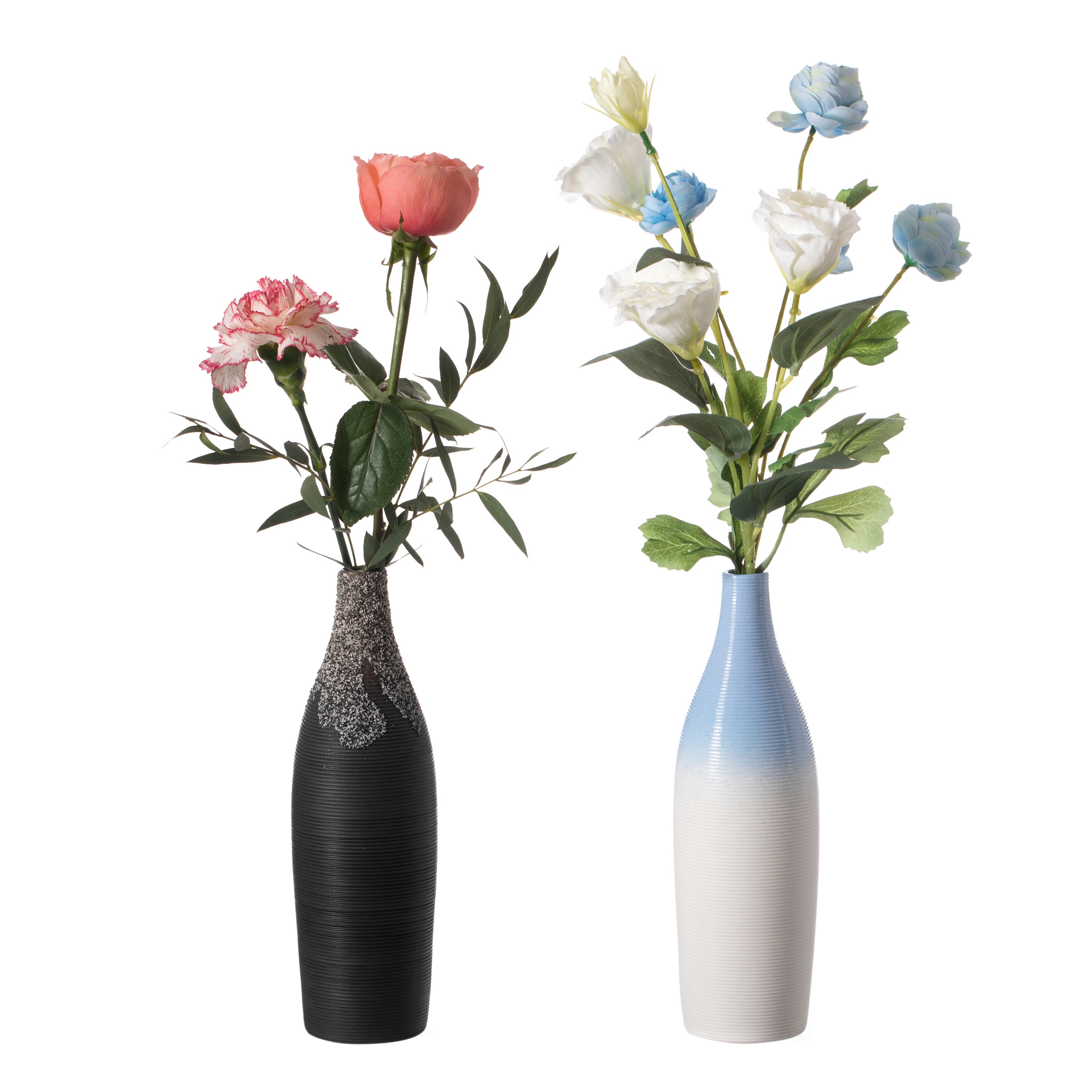 Uniquewise QI004356.2 3 -Pack Multiple colors/finishes Ceramic Modern Vase