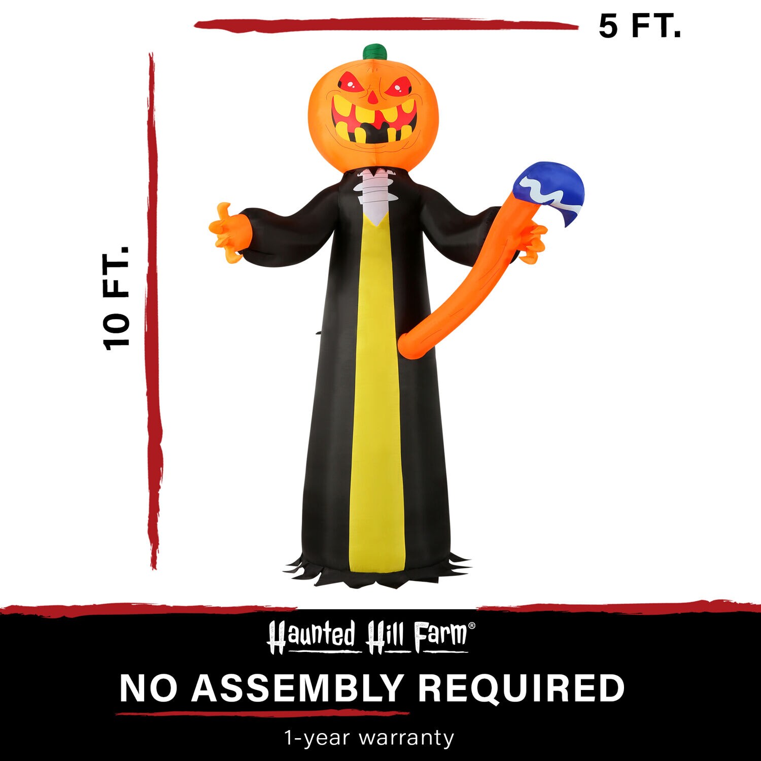 Haunted Hill Farm HIJOL102-LA Outdoor-Halloween-Decor - View #3