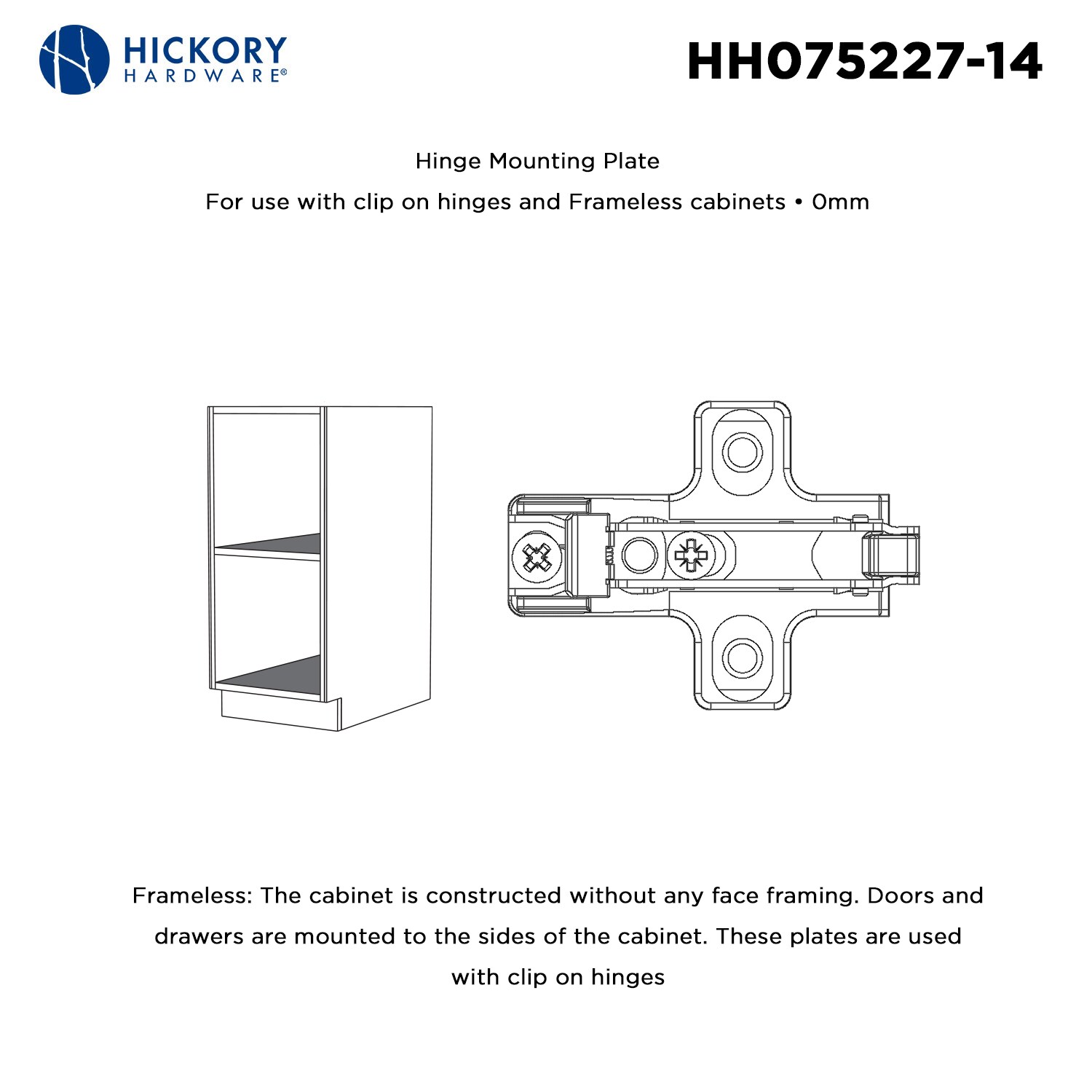 Hickory Hardware HH075227-14 Cabinet-Hinges - View #4