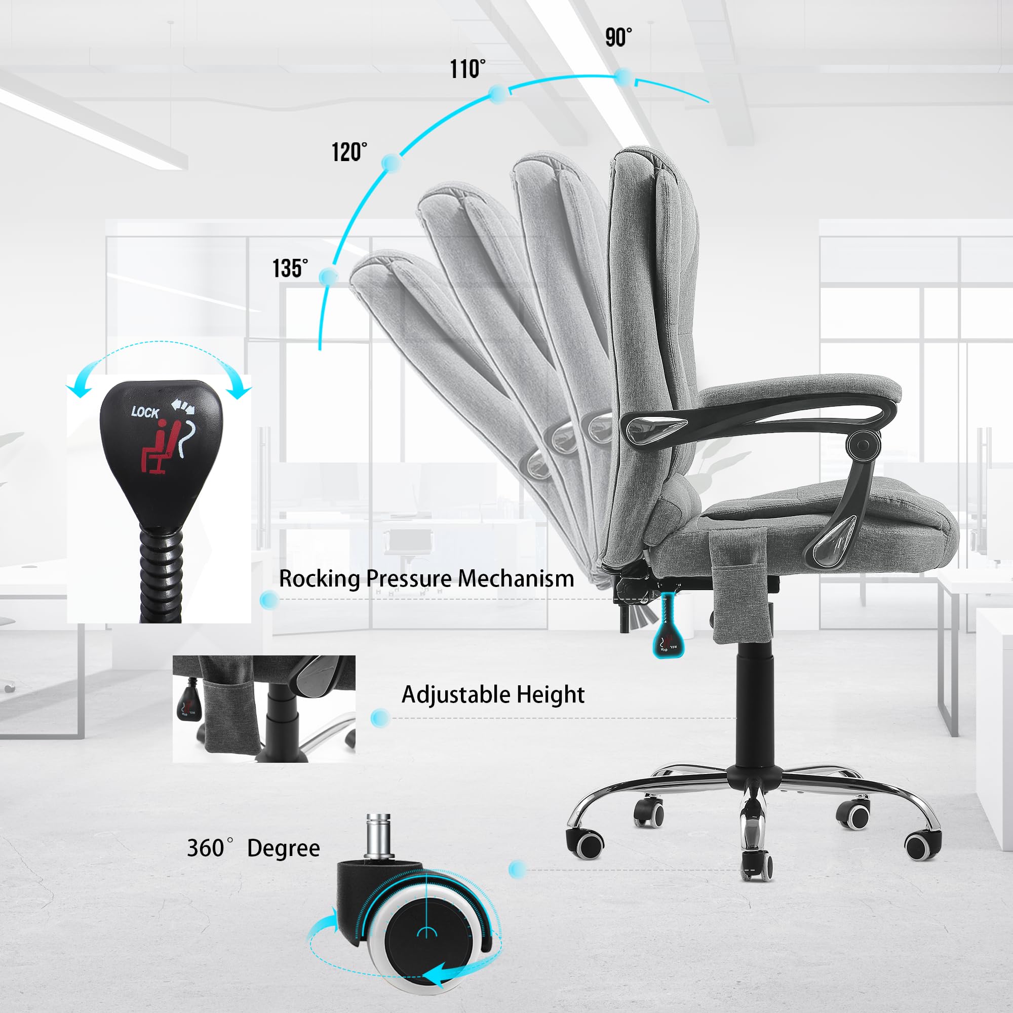 AECOJOY 13058GR-LS01 Office-Chairs - View #4
