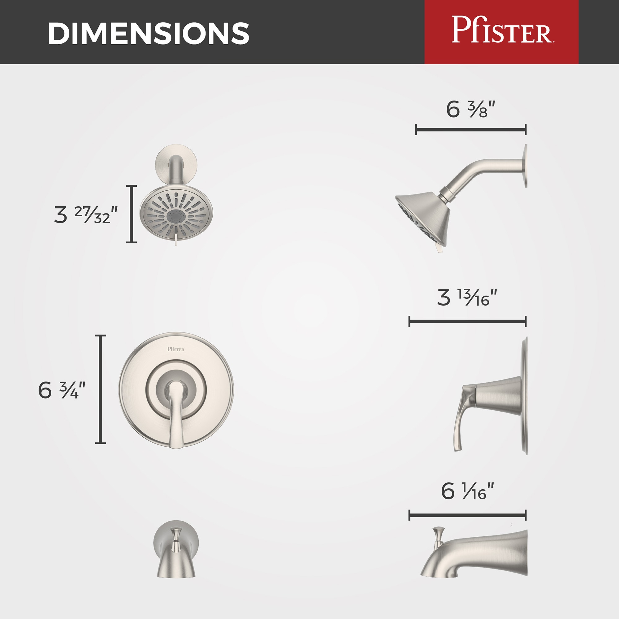 Pfister 8P8-WS2-MCSK Tub-Shower-Faucets - View #12