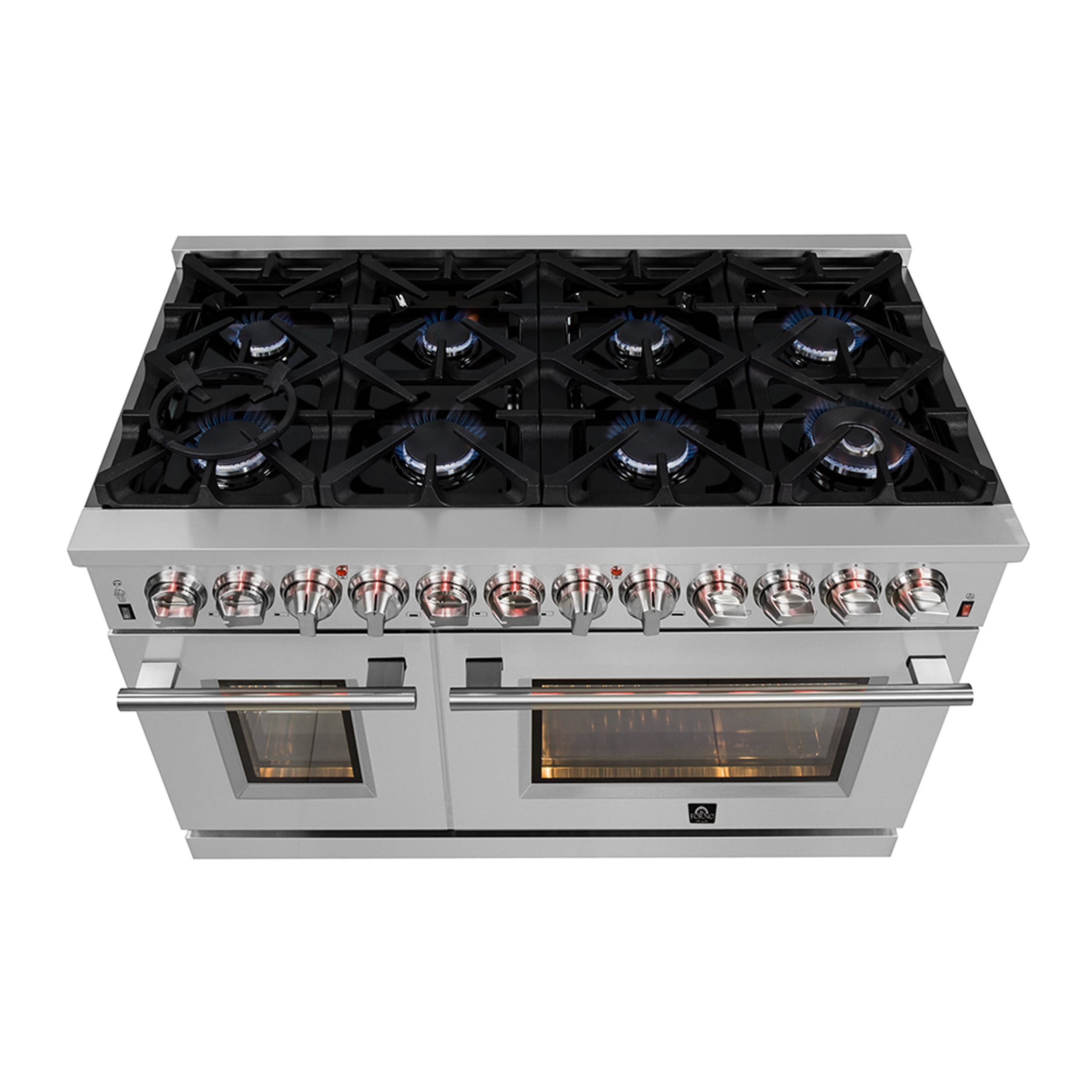 Massimo 48-inch Stainless Steel Freestanding Gas Range with Griddle
