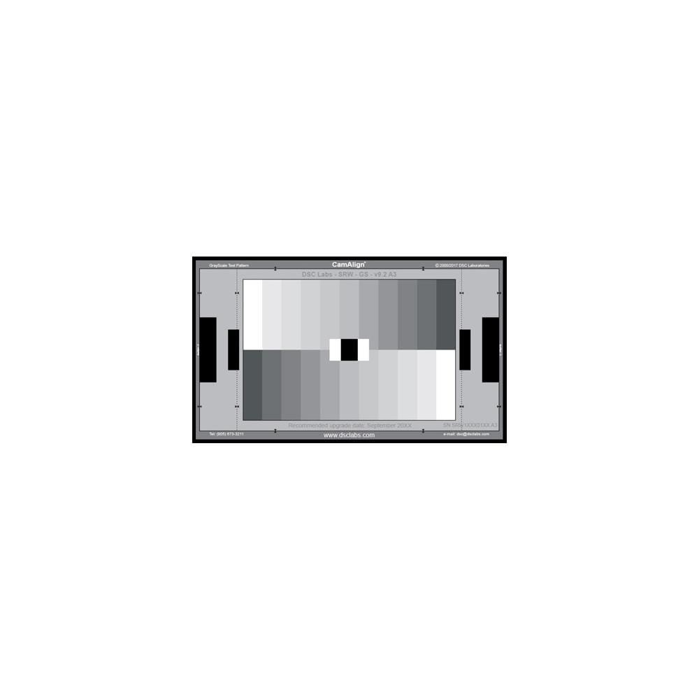  TCNCD342998 DSC Laboratories SRW-GS 24 x 14.7 in. 11 Step Grayscale Test Chart- Senior