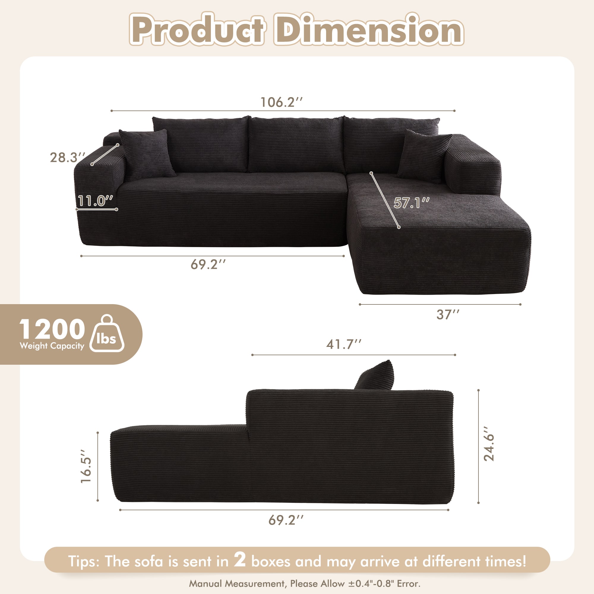 weaxty HMB2V400R Sofas-Loveseats - View #2