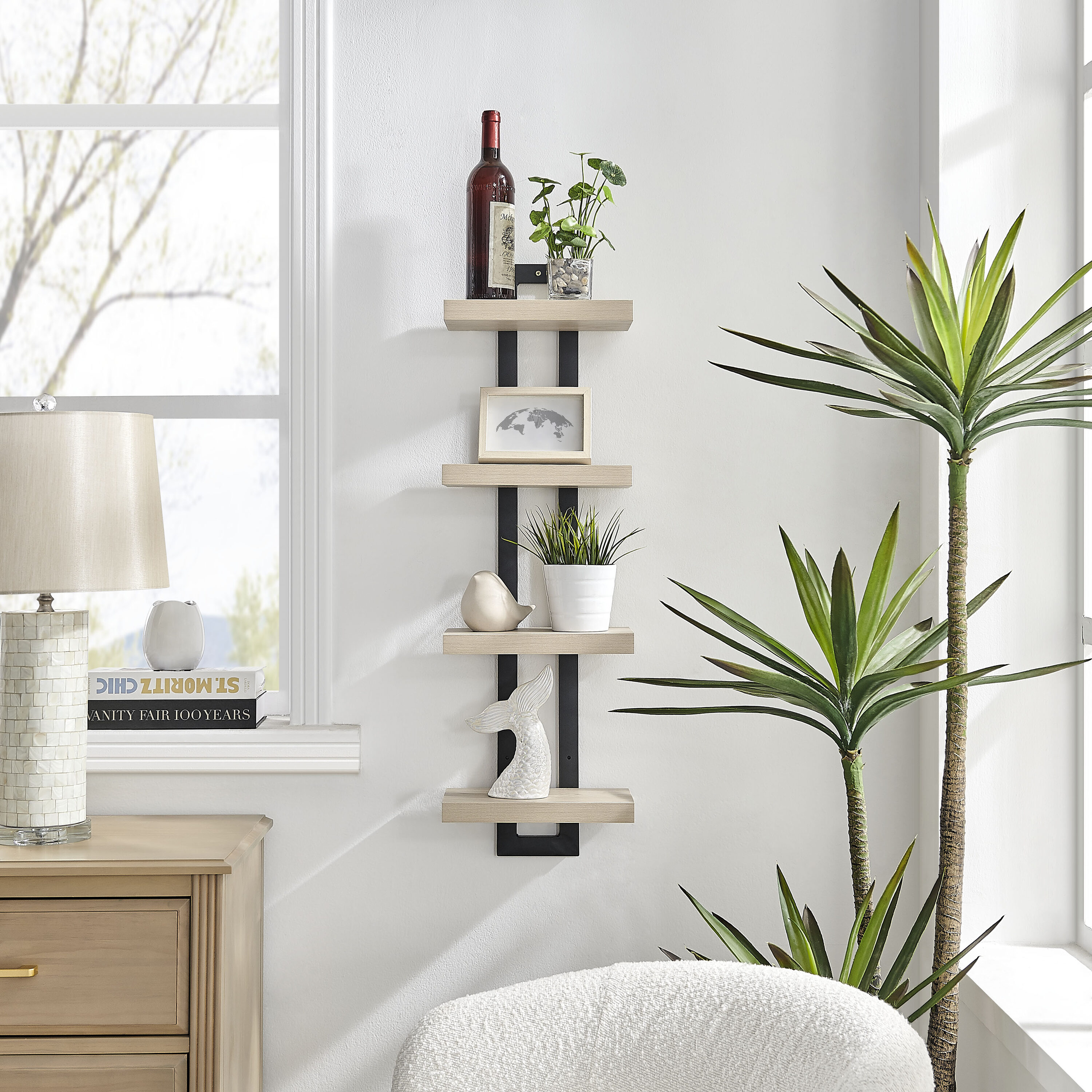Danya B. GH2220BH Wall-Mounted-Shelving - View #3