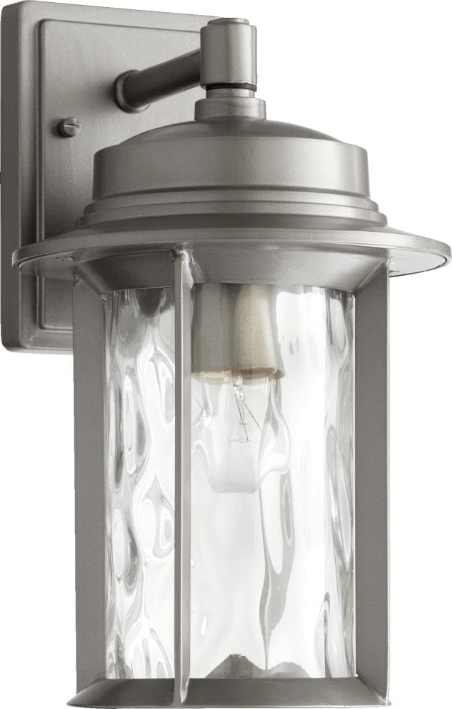 Quorum International 7246-7-3 Charter 1 -Light 14-in H Matte Gray Hardwired Outdoor Wall Light