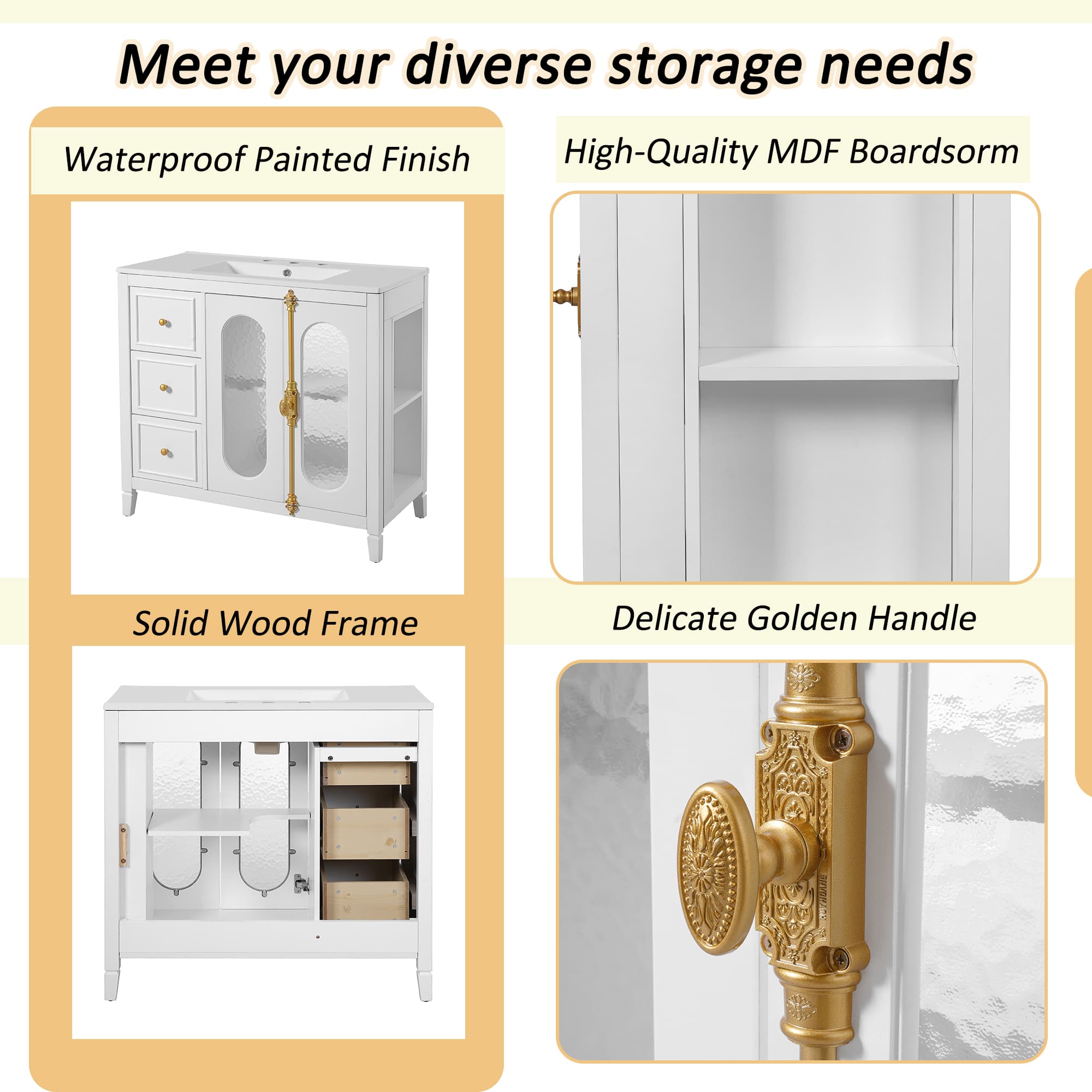 Vynxaria LEXY1346-DJYS-SZT116 Bath-Vanity-Combo - View #8