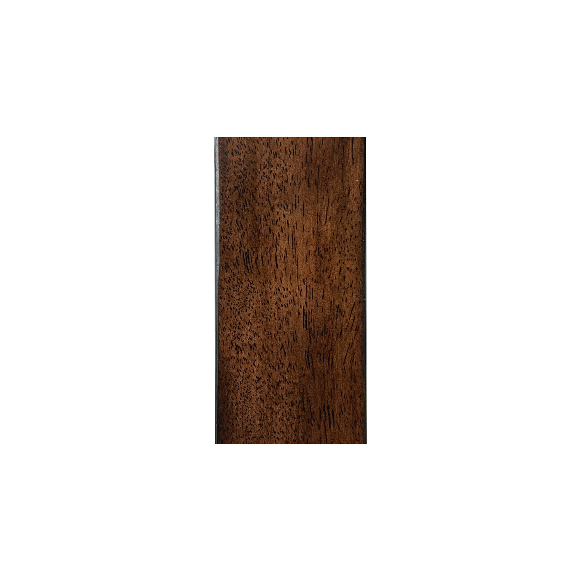 Transitional Dark Espresso Square End Table with Glass Top