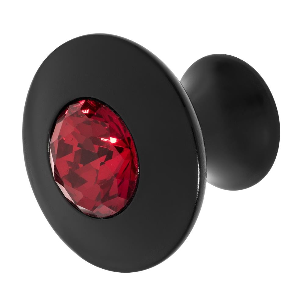 Wisdom Stone 4210B-R Felicia Black Round Cabinet Knob