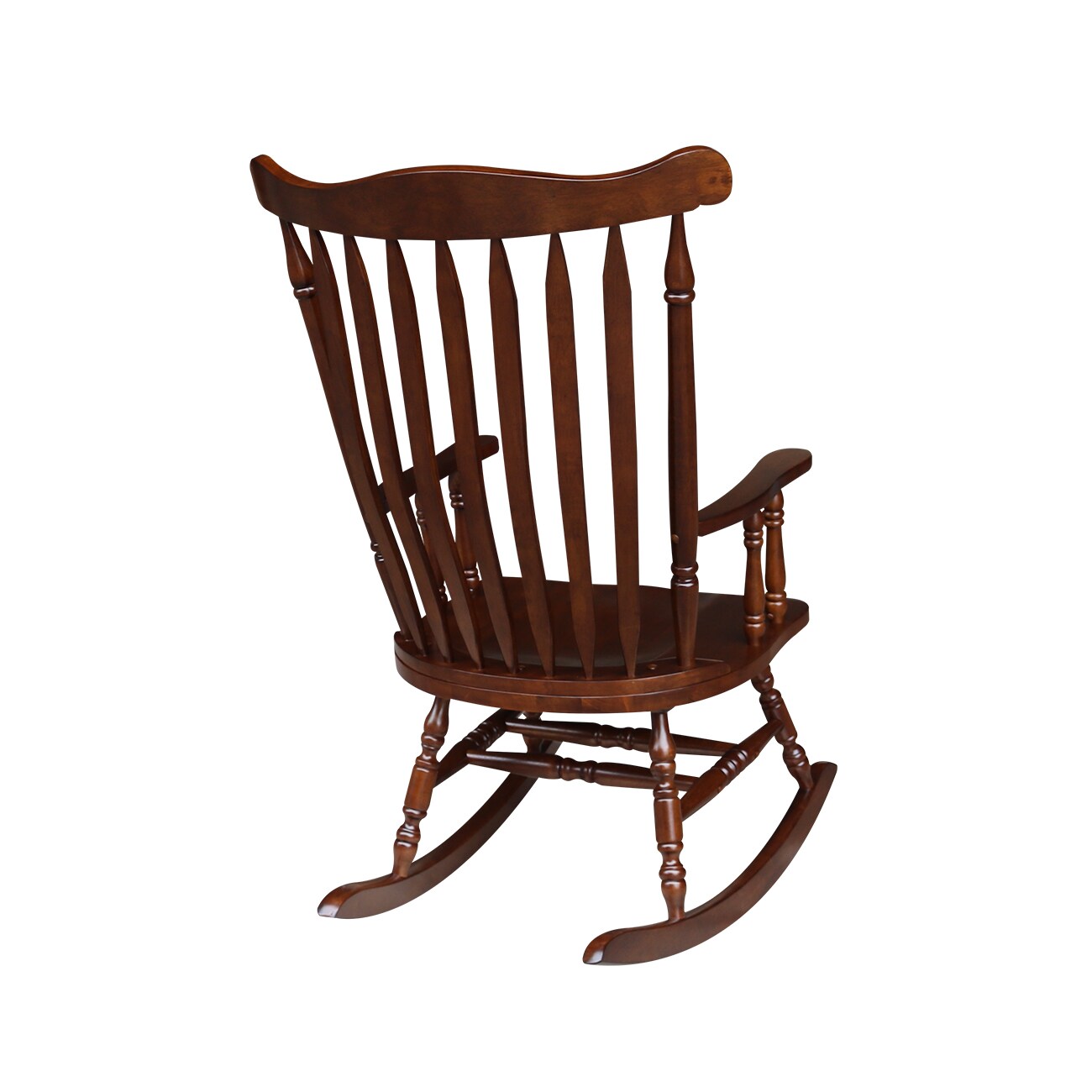 International Concepts Traditional Wood Rocking Chair Espresso