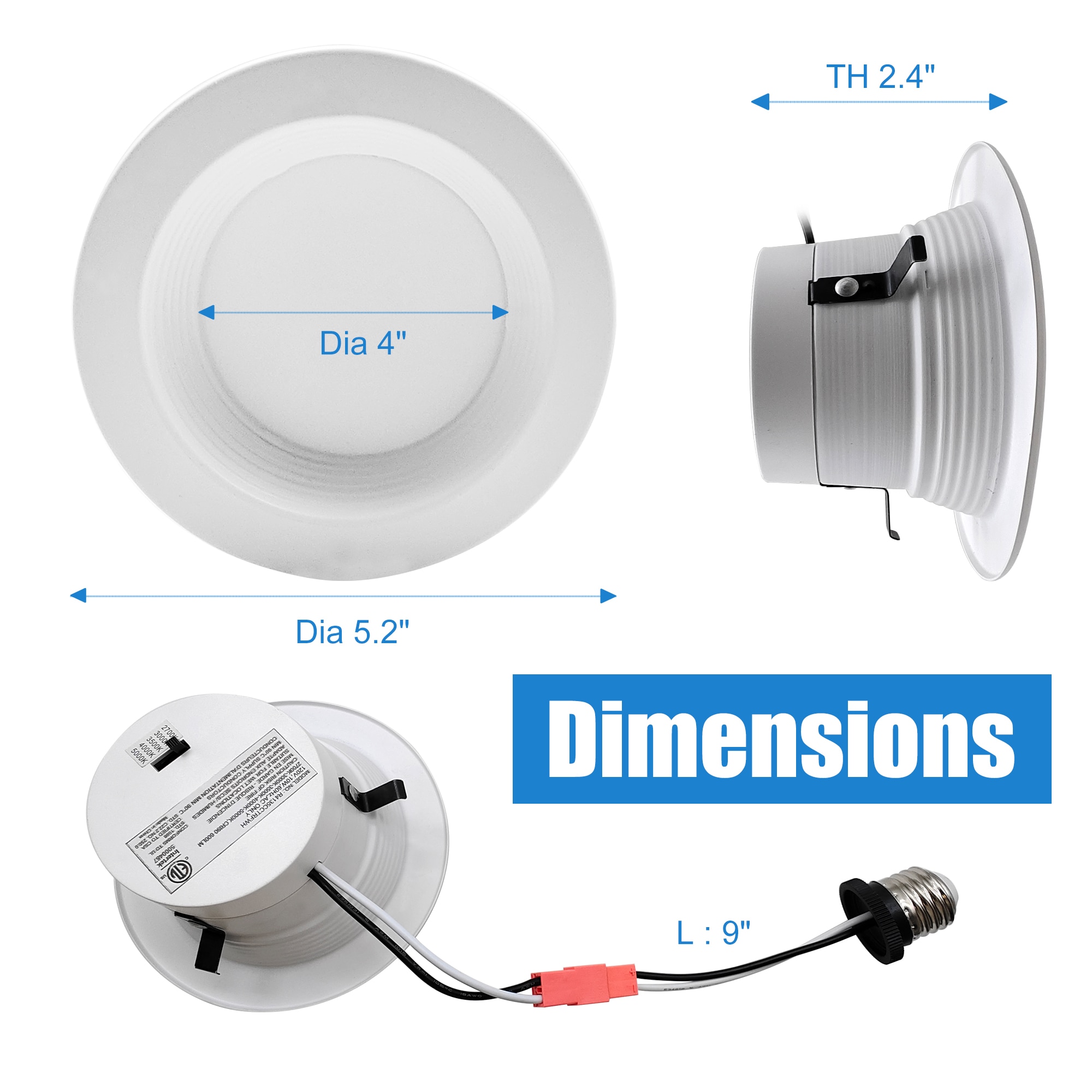 Lucere R415CCTRFYY-12PKS Led-Retrofit-Downlight - View #13