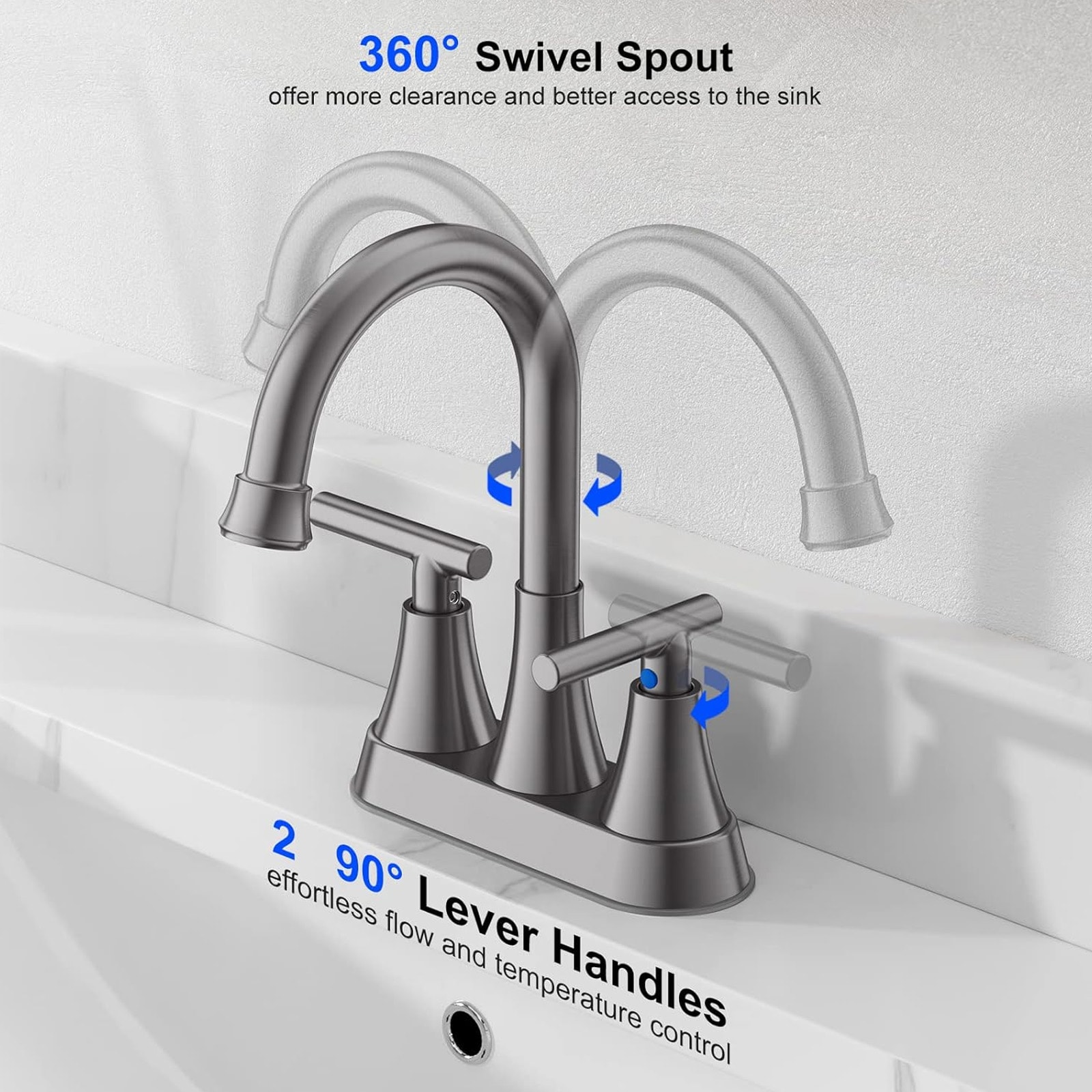 BYH HM-4CS-GR Lavatory-Faucets - View #5