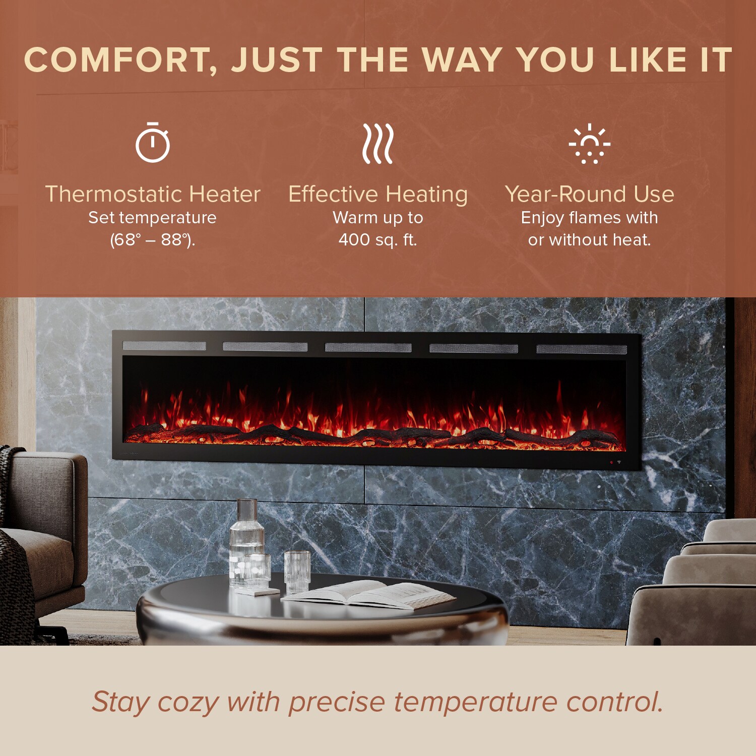 Modern Ember ME-VIB-60 Electric-Fireplaces - View #6