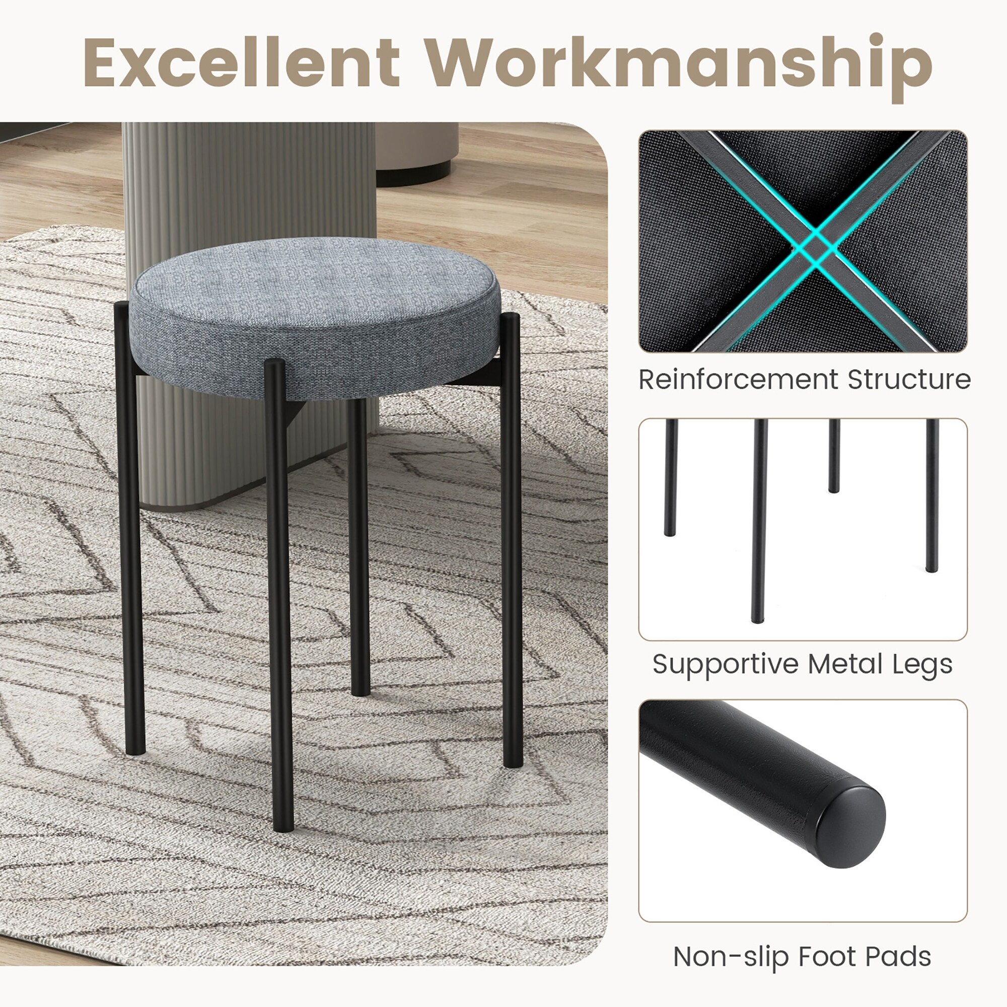 Costway HCST00920 stools - View #6