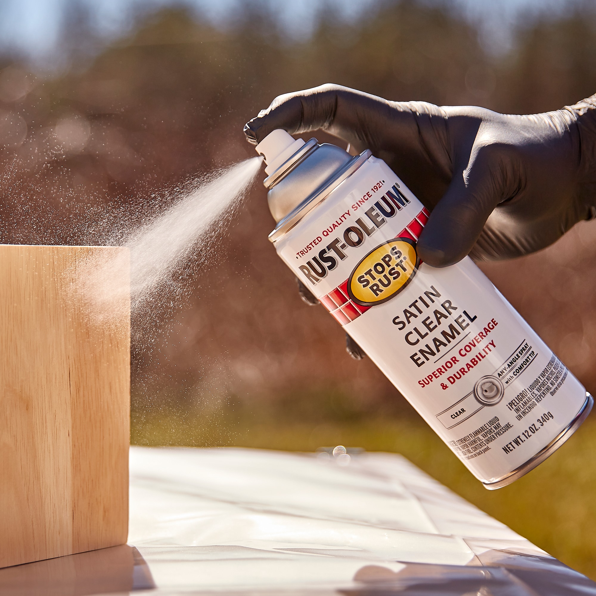 Rust-Oleum Spray Paint Semi-Gloss Clear 12 oz.
