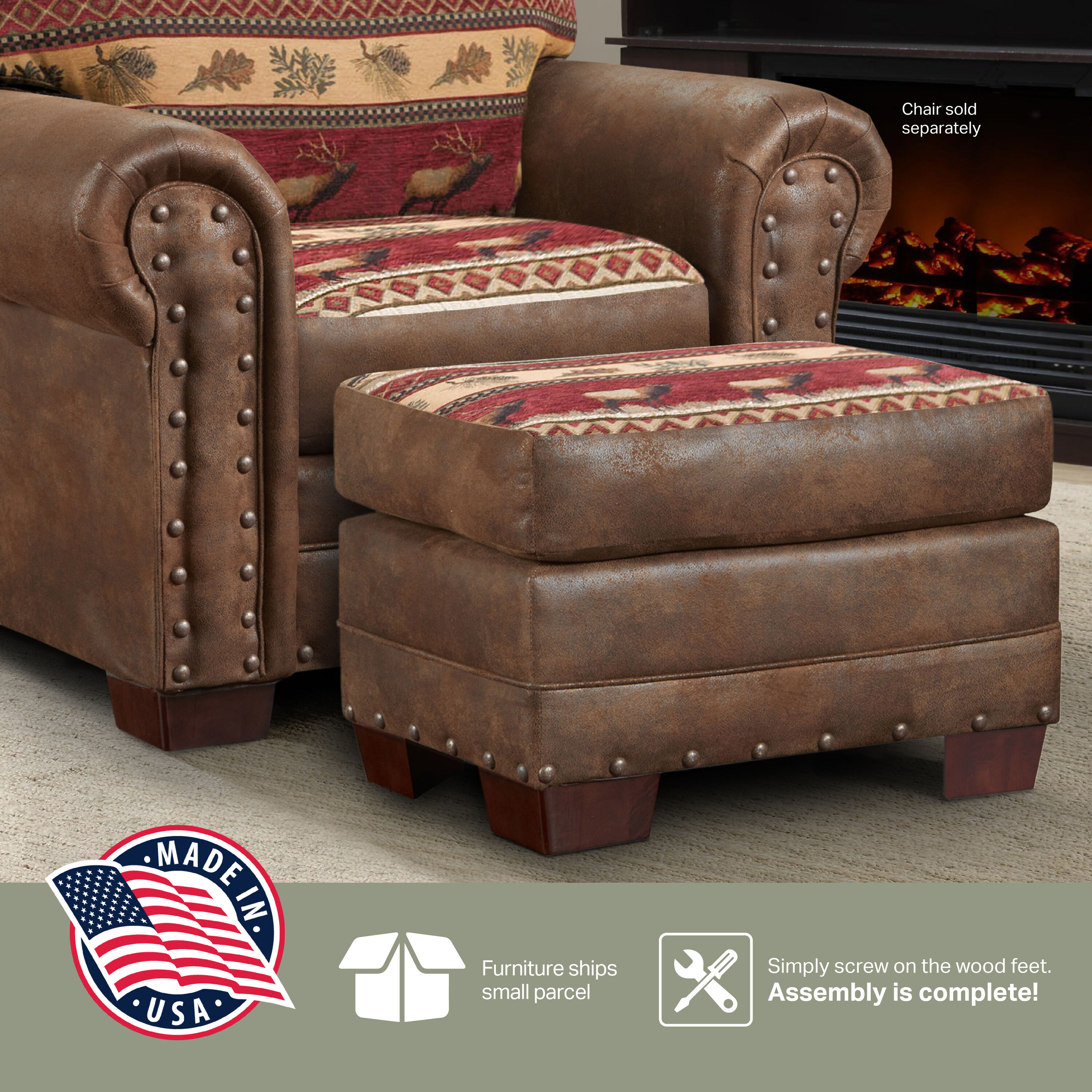 American Furniture Classics 8500-10 Indoor-Ottomans - View #9