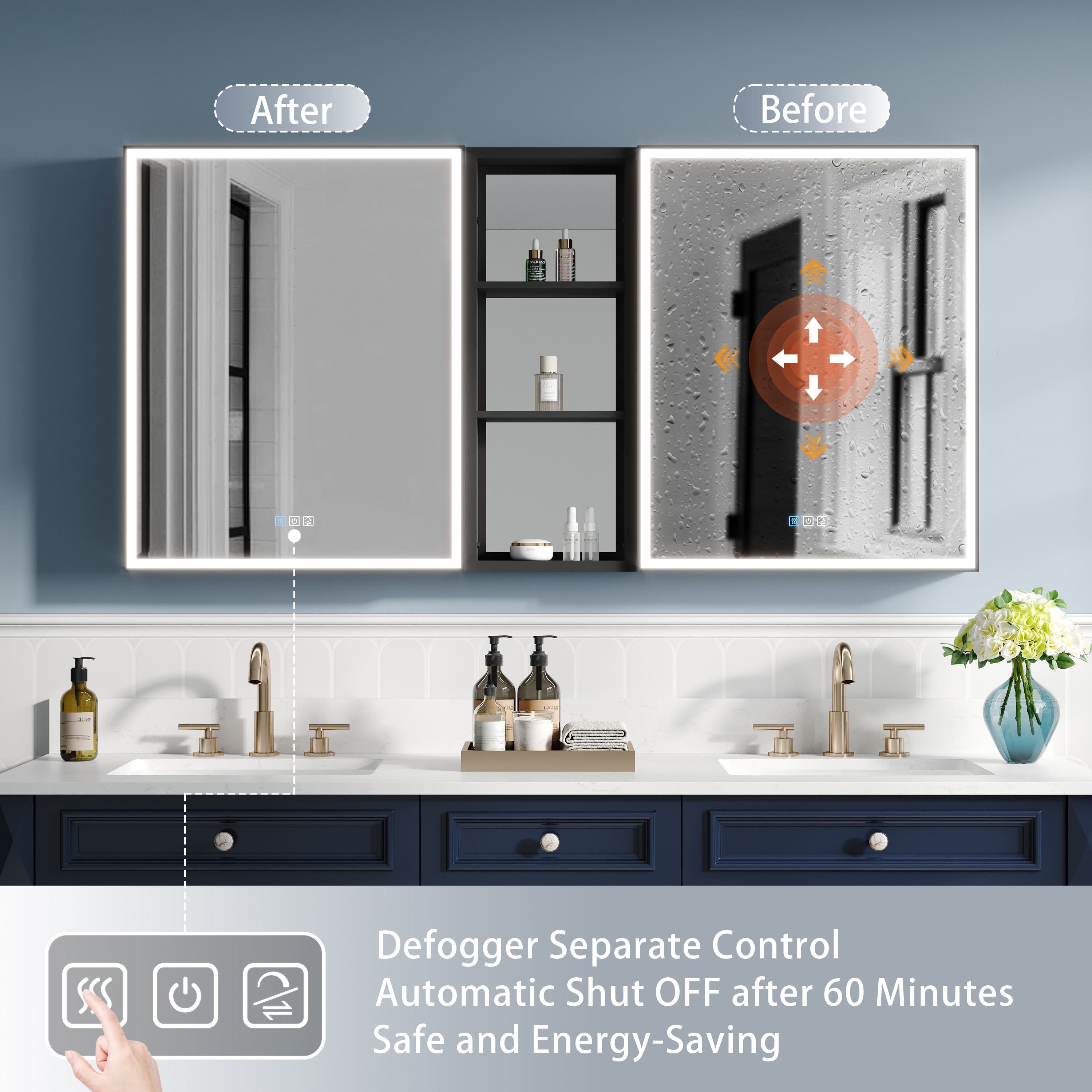 CALVON RC12-2430LR-MC Bathroom-Medicine-Cabinets - View #3