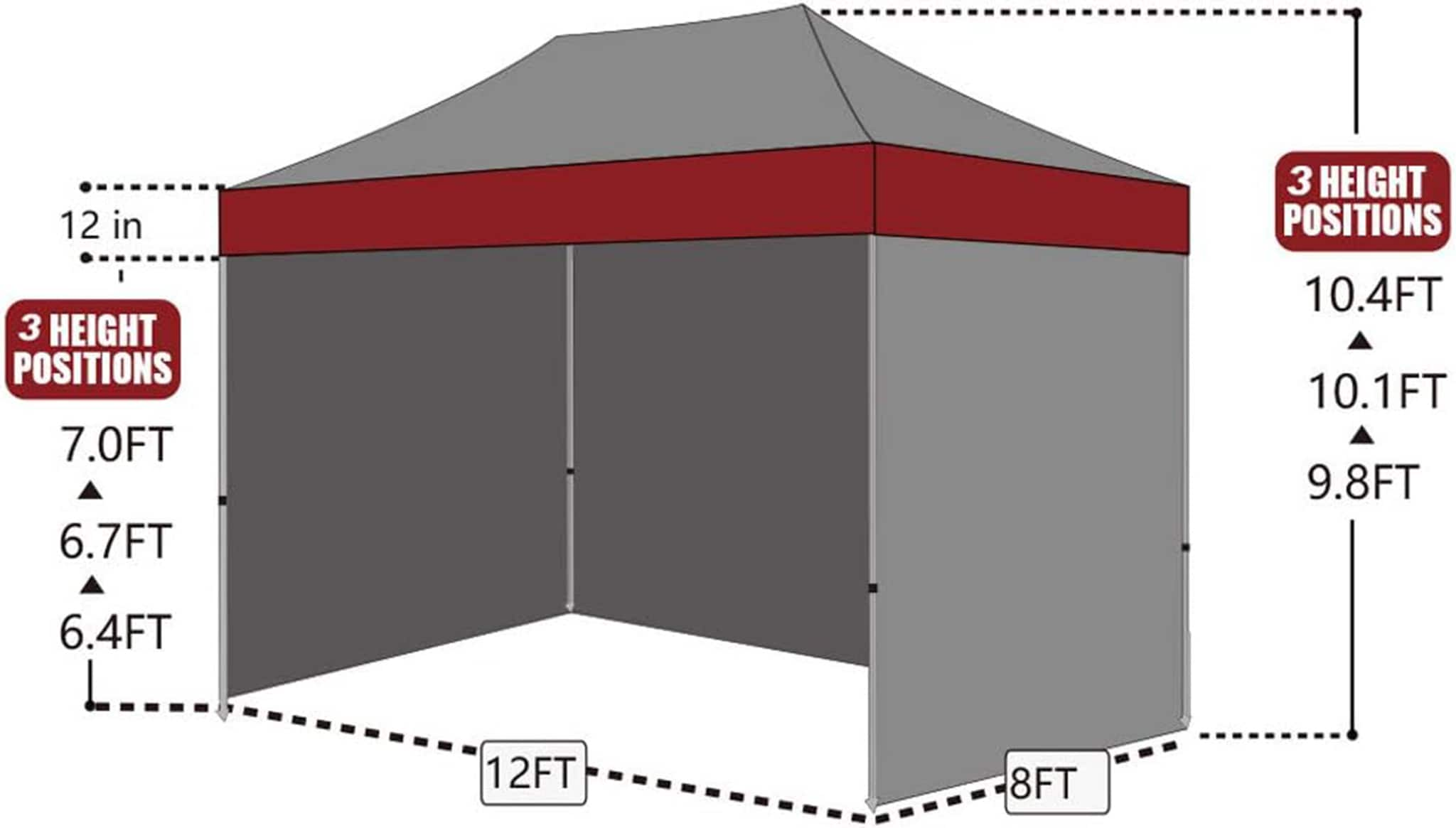 Eurmax 12-ft X 8-ft Rectangle Forestgreen Pop-up Canopy In The Canopies ...