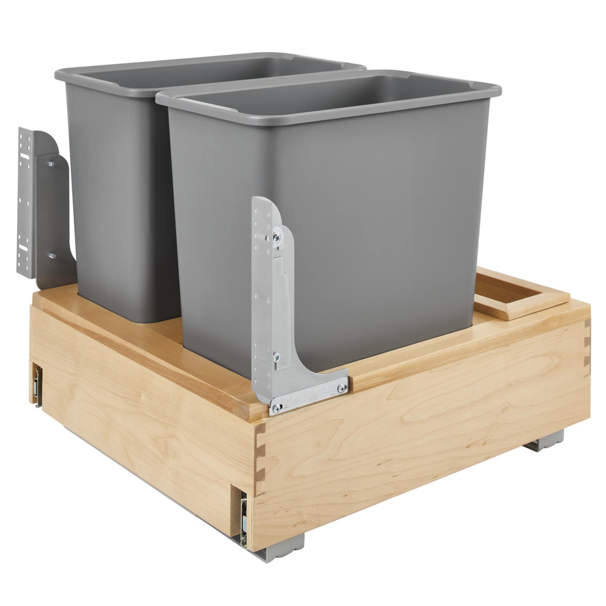 Simply Put 10-in x 20-in 35-Quart Soft Close Pull-out Trash Can in the Pull  Out Trash Cans department at