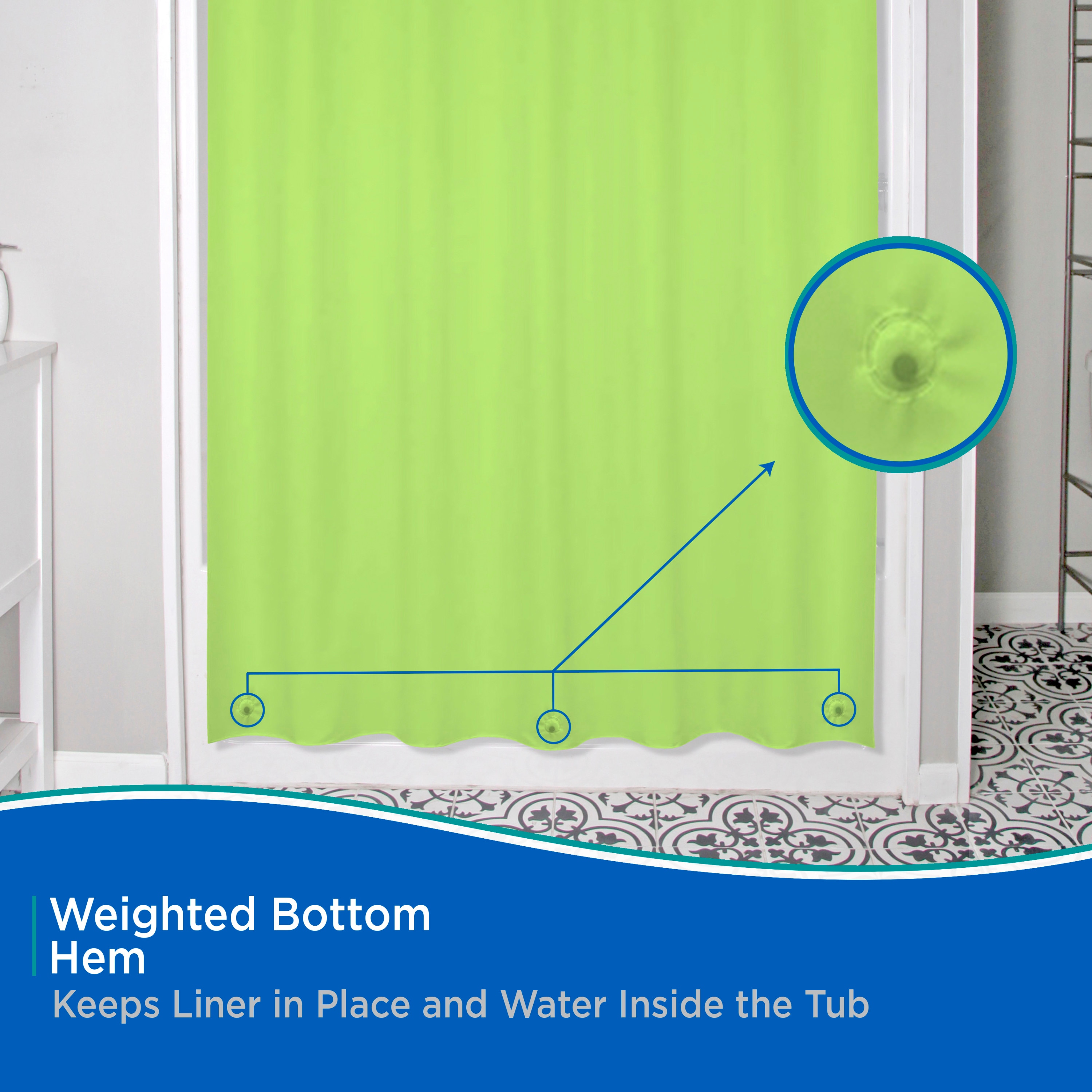 Kenney KN61703 Shower-Curtains-Liners - View #7