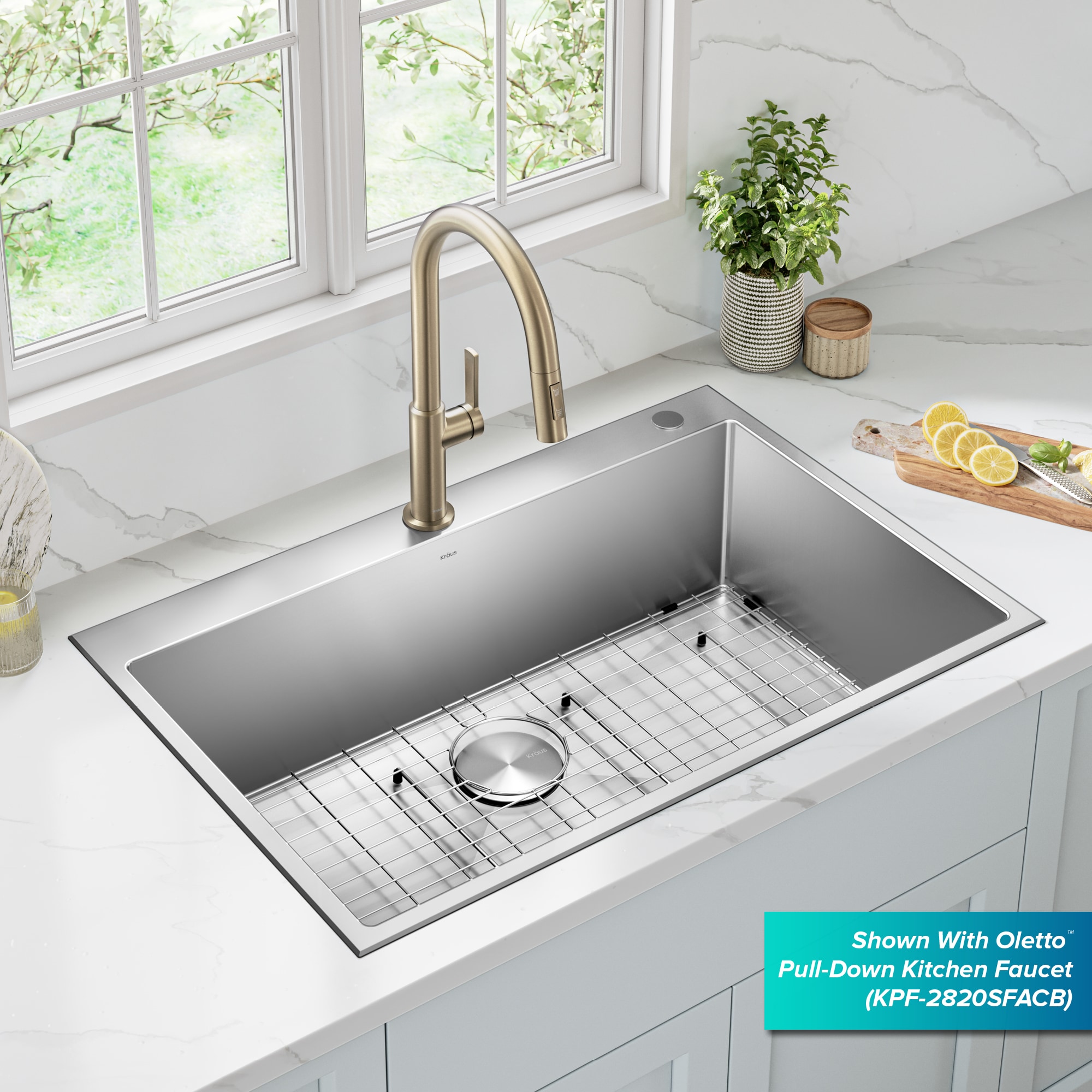 Kraus KHT300-33 Kitchen-Sinks - View #3
