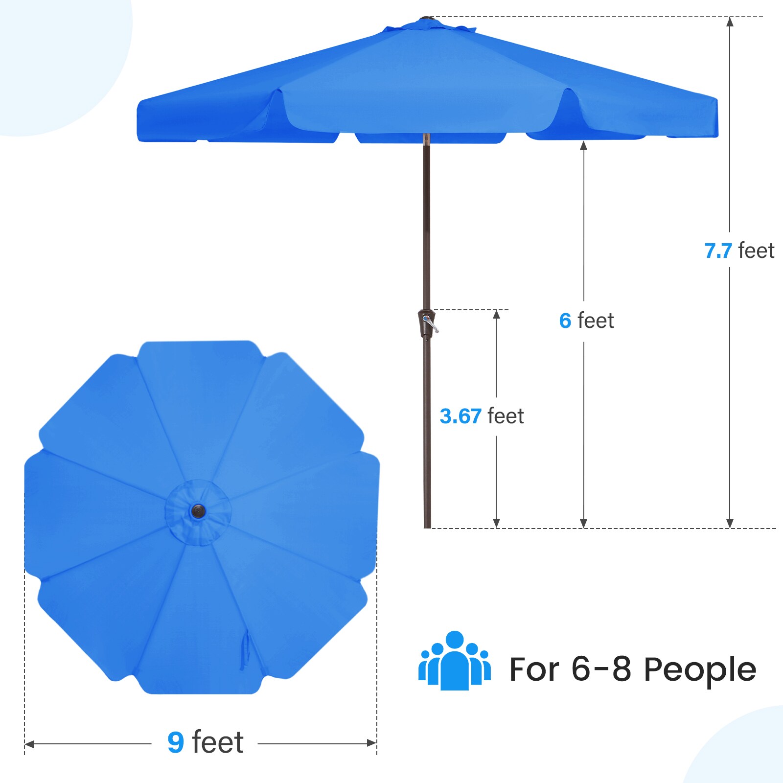 Serwall CB-9BL-SR Umbrellas-2 - View #3
