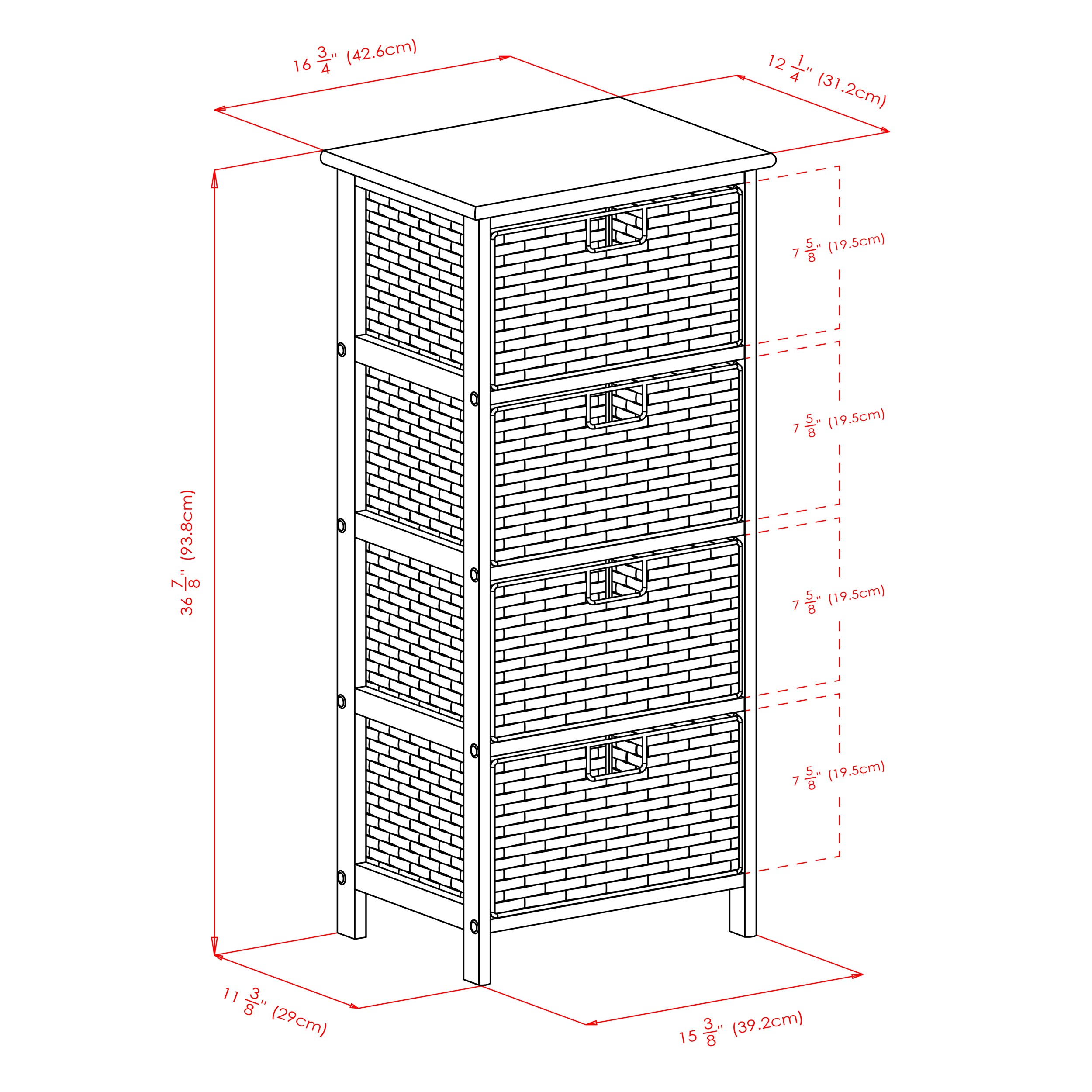 Winsome Wood 20418 Storage-Drawers - View #7