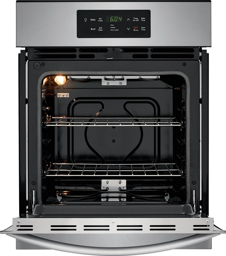 Frigidaire 24-in Self-Cleaning Single Electric Wall Oven (Stainless ...