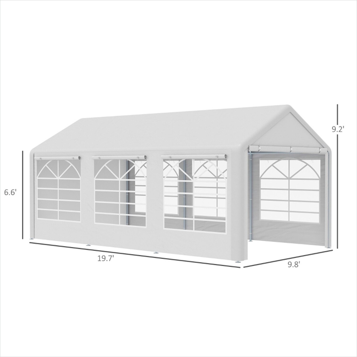 Watnature UHJY04GAS8EZ Shade-Sails-Fabric - View #3