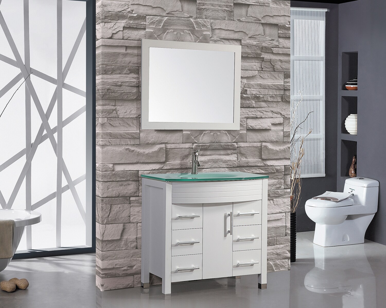 MTD Vanities MTD-8130AW Bath-Vanity-Combo - View #2