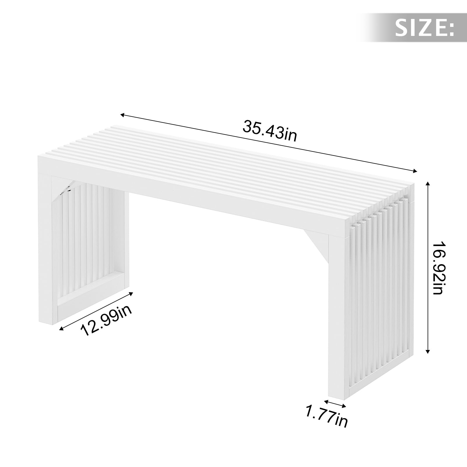 FurniFusion SF-Y-GSD-35-W Dining-Benches - View #6